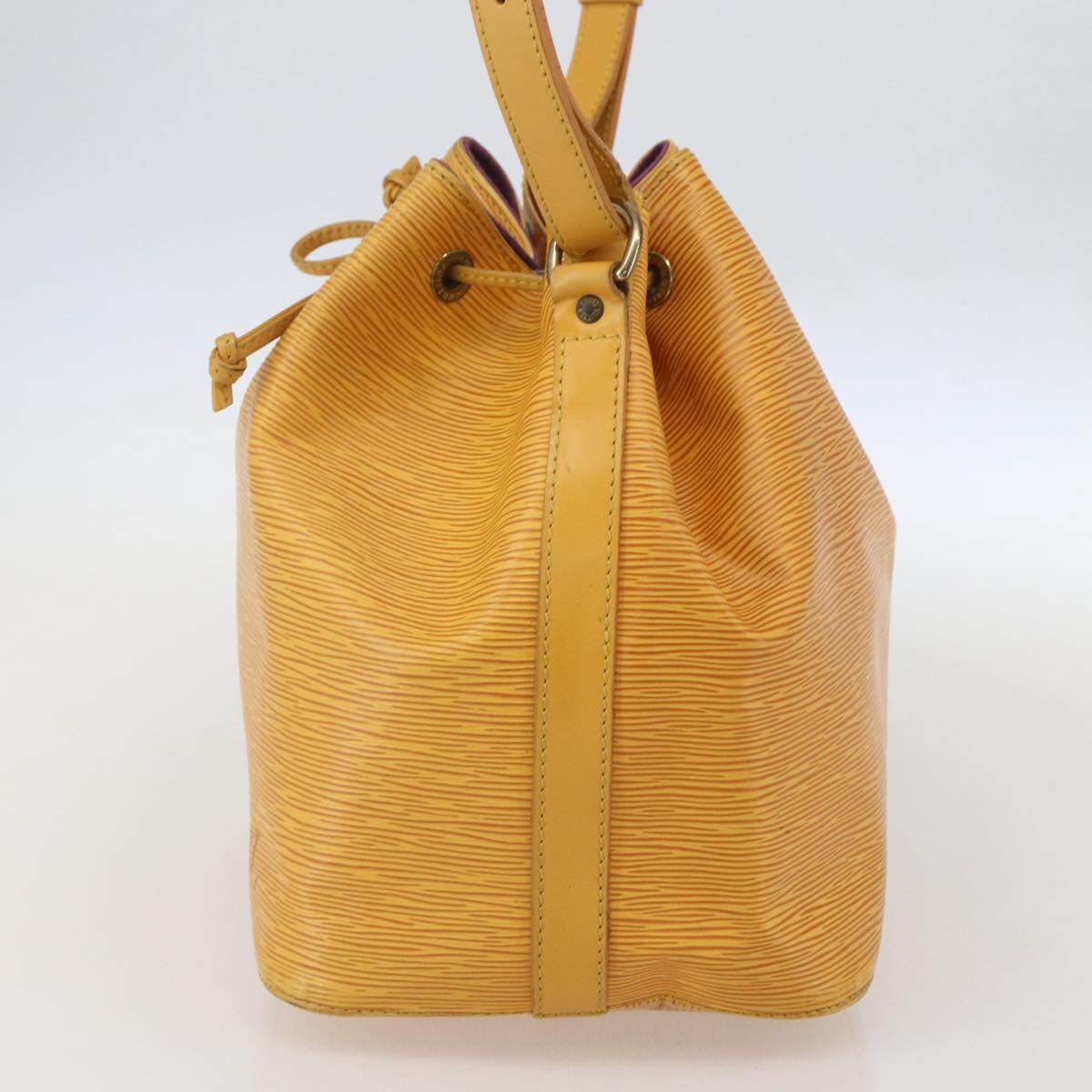 LOUIS VUITTON Epi Petit Noe Shoulder Bag Yellow M44109 LV Auth 160669