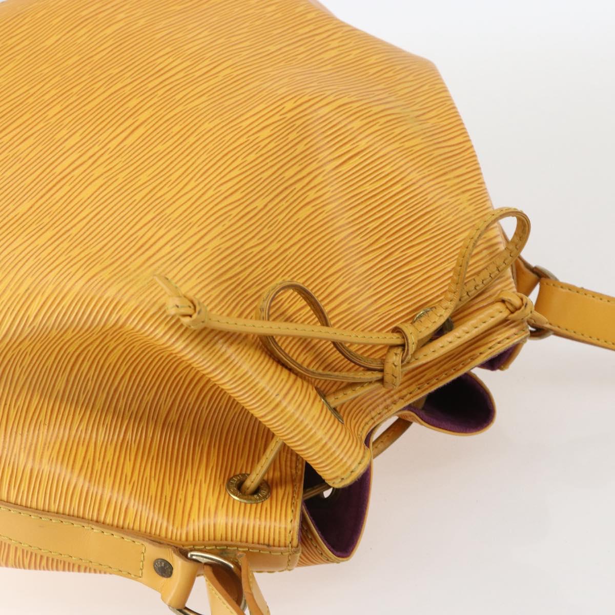 LOUIS VUITTON Epi Petit Noe Shoulder Bag Yellow M44109 LV Auth 160669