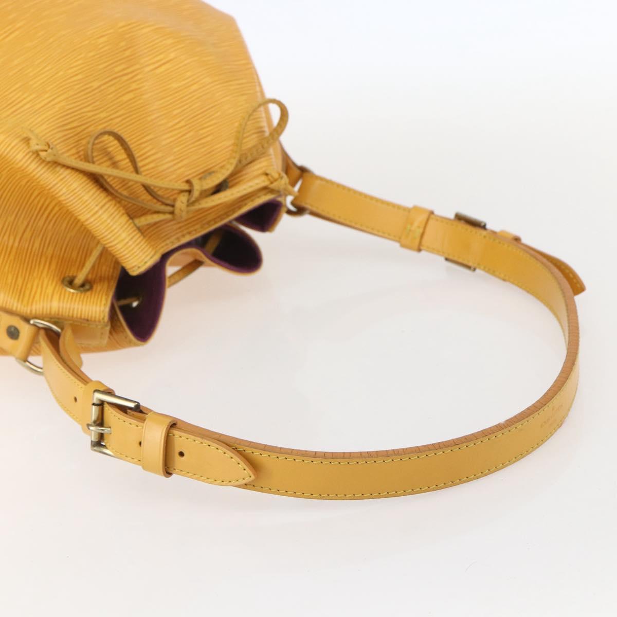 LOUIS VUITTON Epi Petit Noe Shoulder Bag Yellow M44109 LV Auth 160669