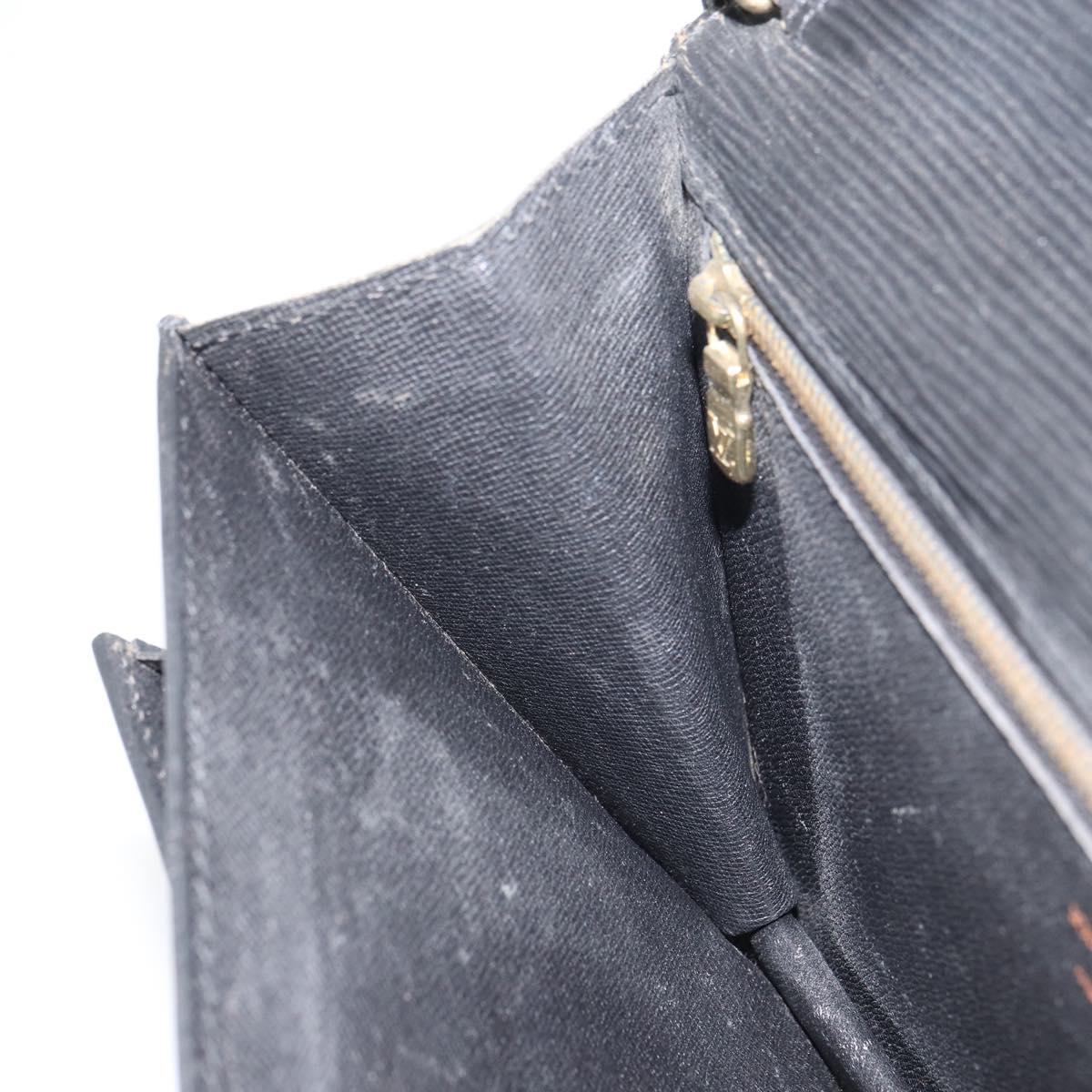 LOUIS VUITTON Epi Serie Dragonne Clutch Bag Black Noir M52612 LV Auth 160670