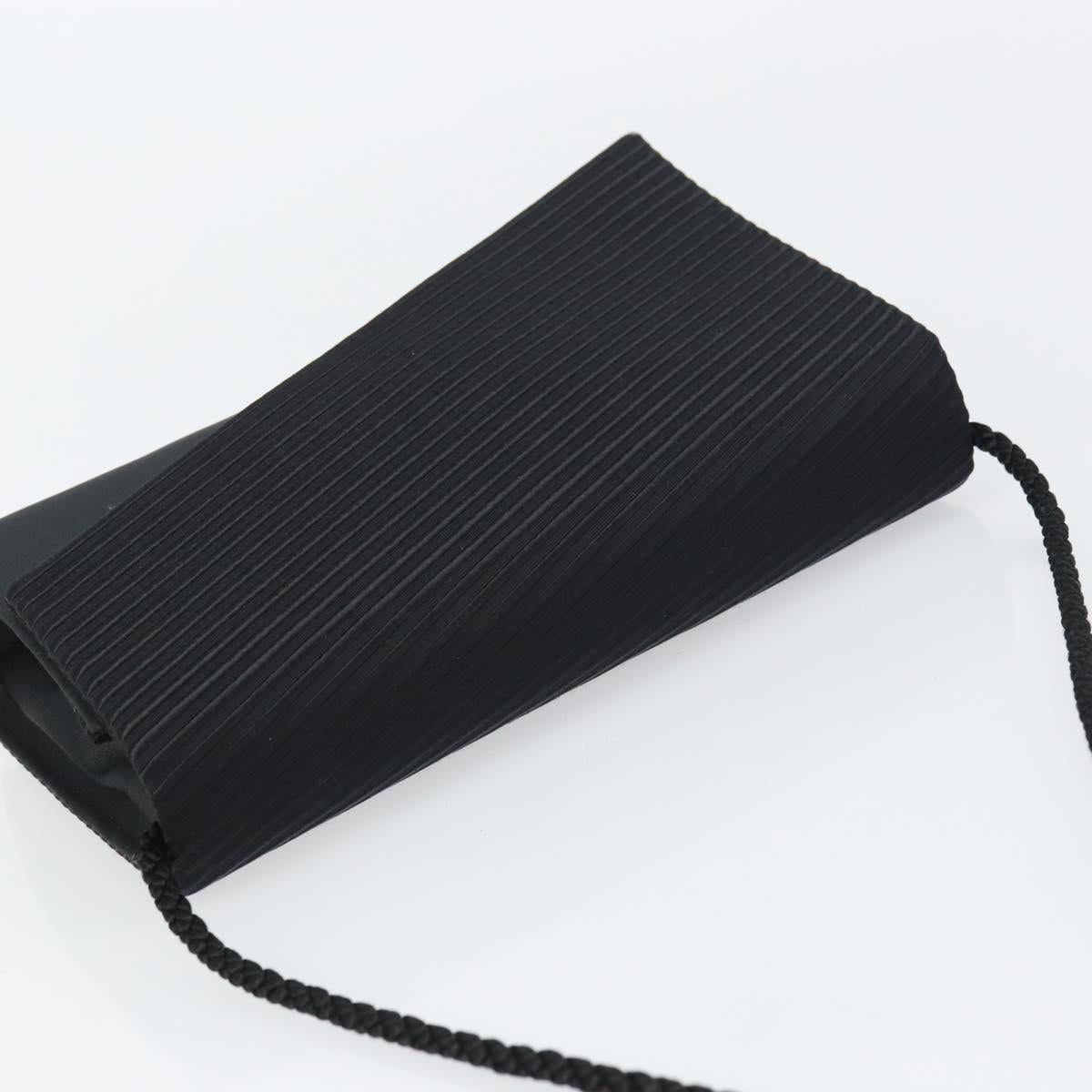 Christian Dior Shoulder Bag Nylon Black Gold Auth 160677