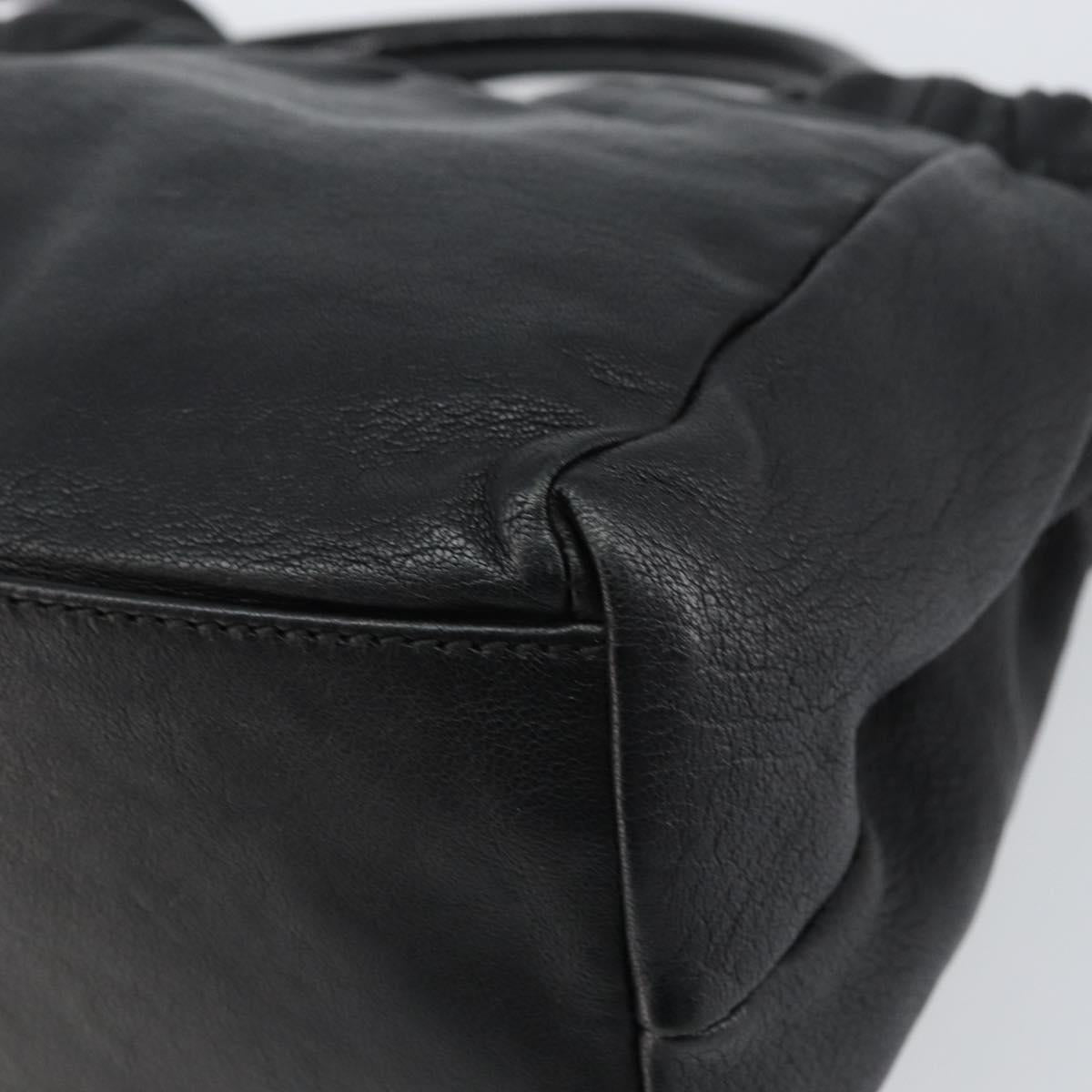 Salvatore Ferragamo Vala Hand Bag Leather 2way Black Auth 160688