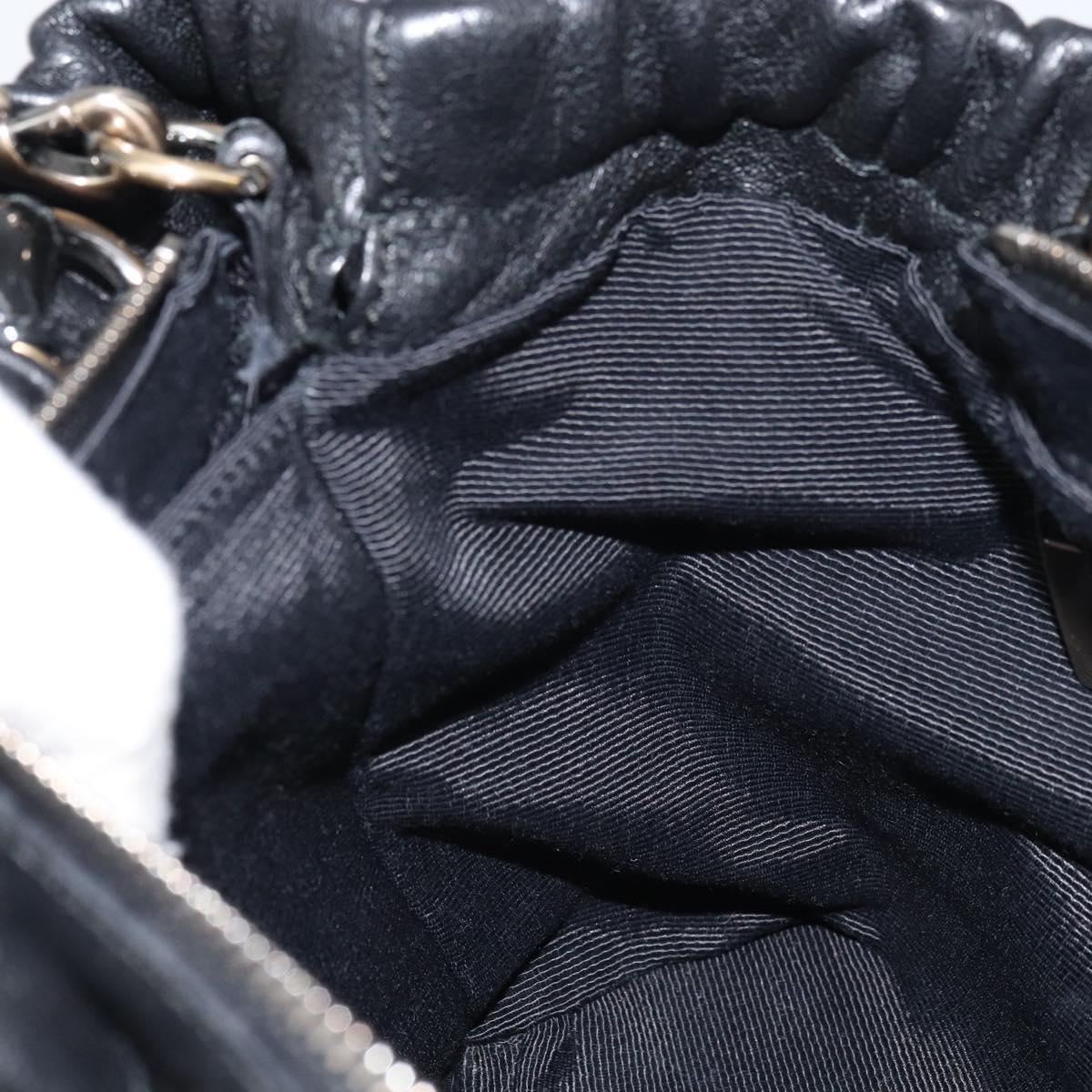 Salvatore Ferragamo Vala Hand Bag Leather 2way Black Auth 160688