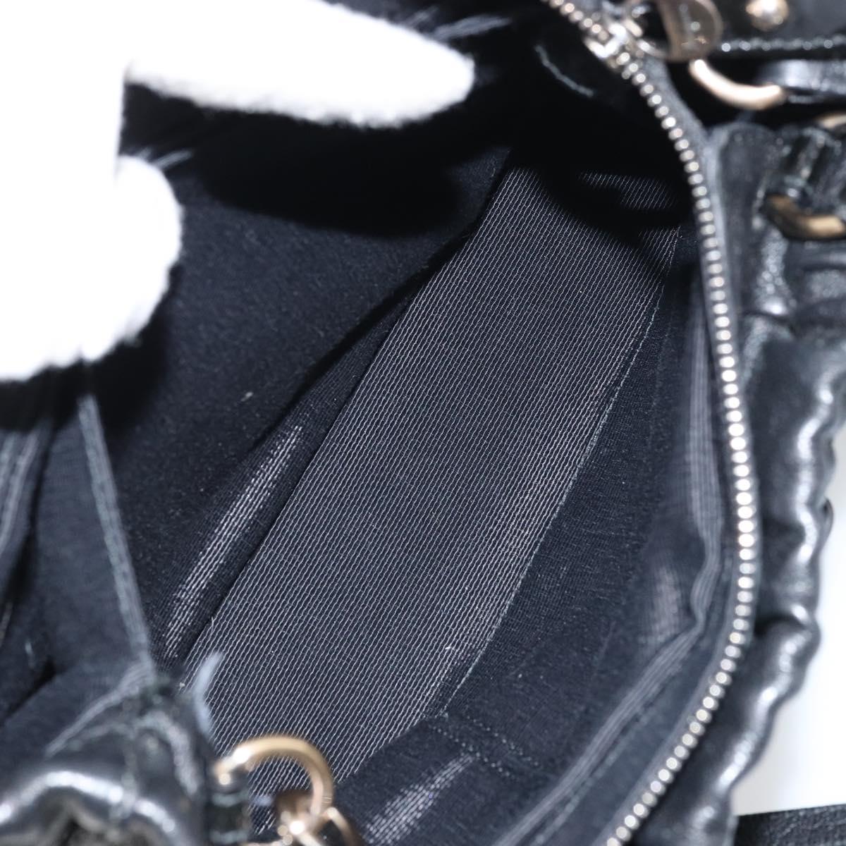 Salvatore Ferragamo Vala Hand Bag Leather 2way Black Auth 160688