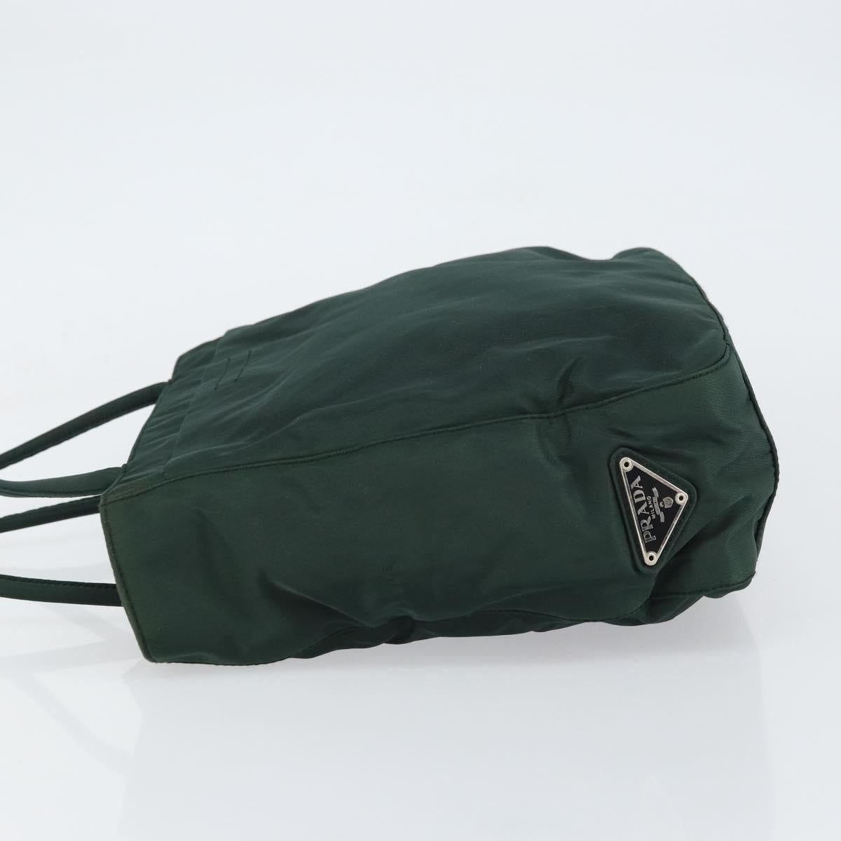 PRADA Tote Bag Nylon Khaki Auth 160711