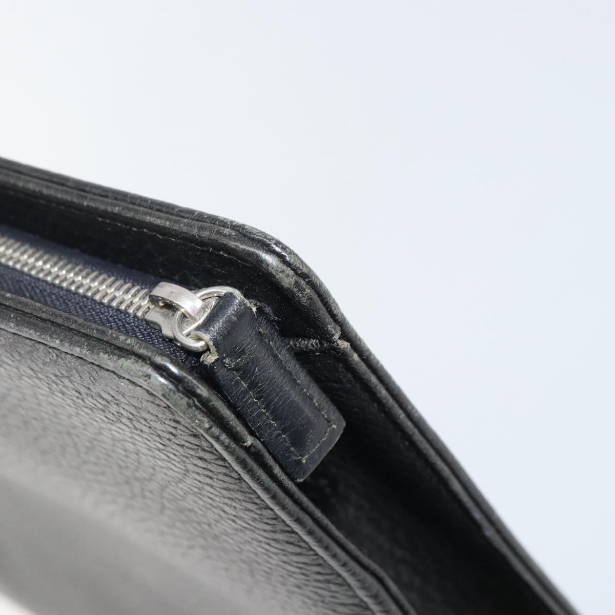 BURBERRY Business Bag Leather Black Auth 160724