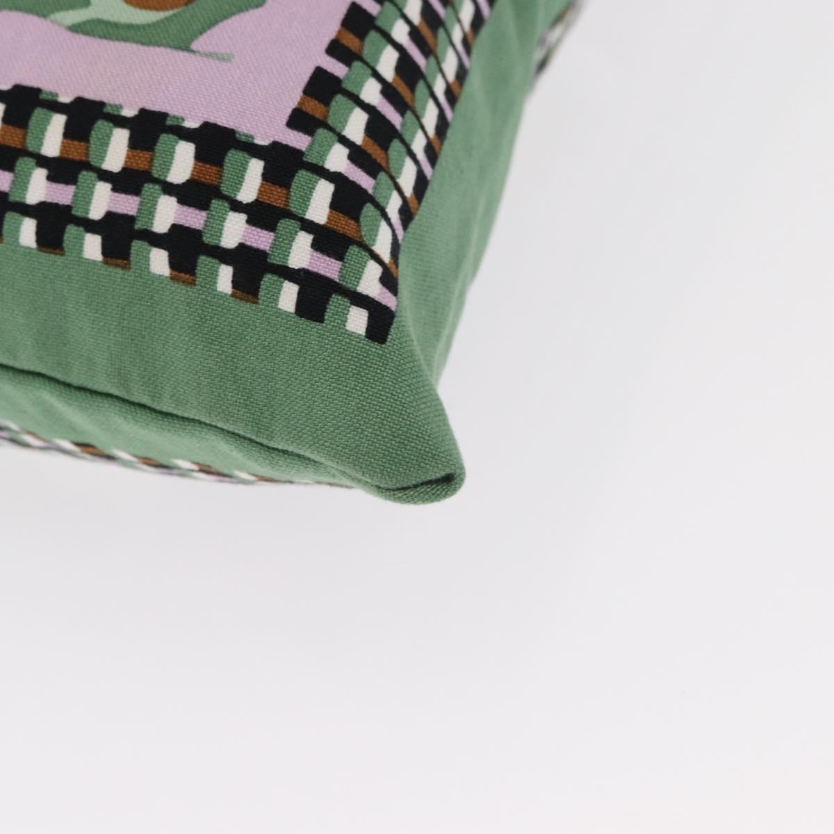 MARNI Flower Pattern Tote Bag Canvas Green Auth 160729