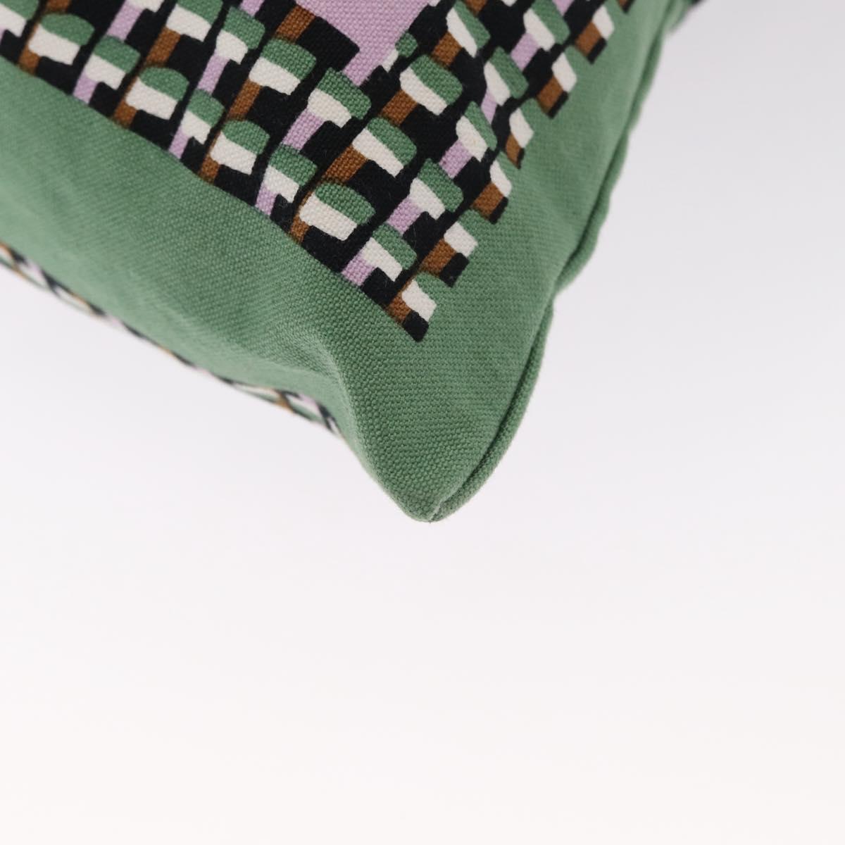 MARNI Flower Pattern Tote Bag Canvas Green Auth 160729