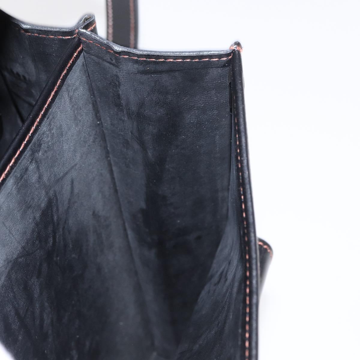 BALLY Shoulder Bag Leather Black Auth 160734