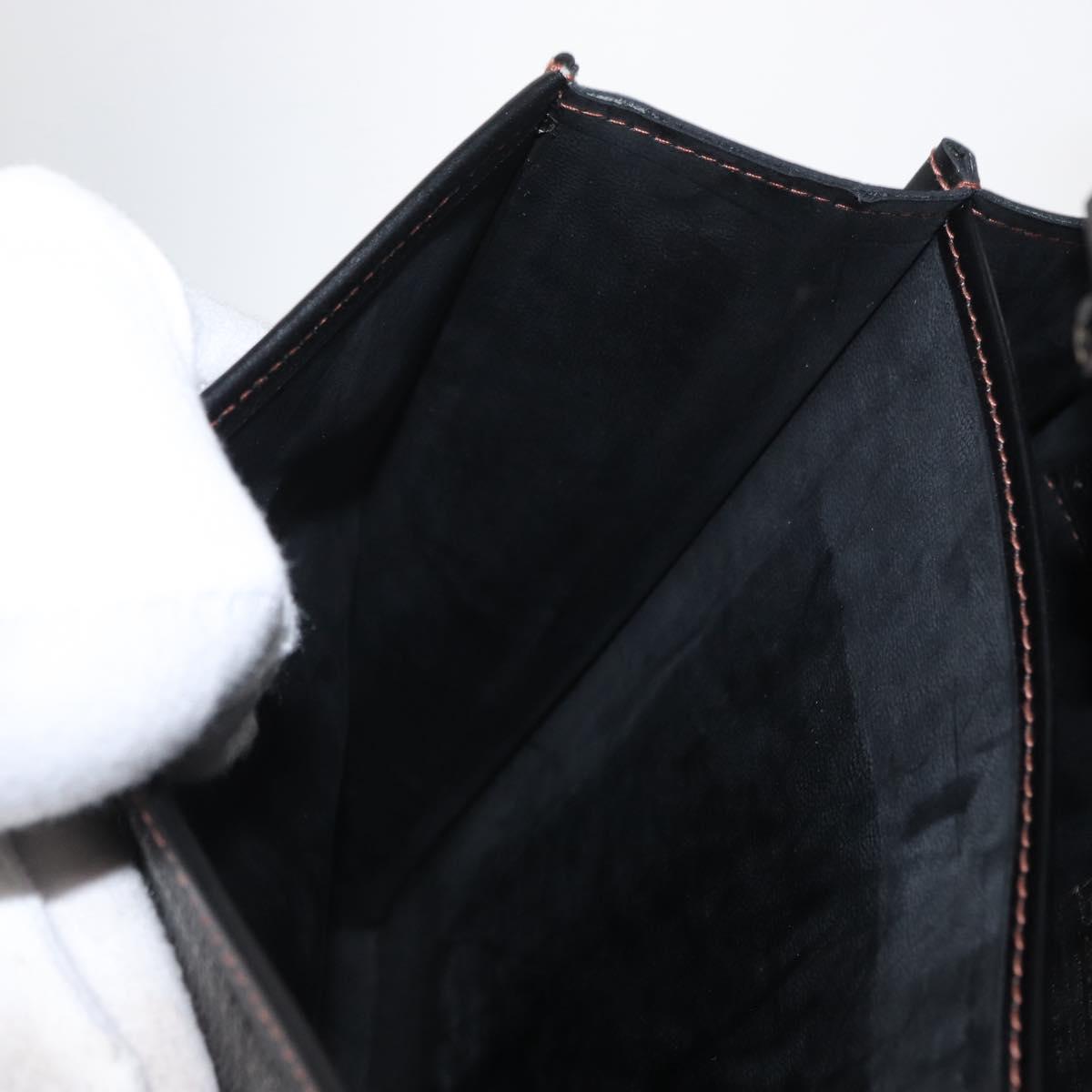 BALLY Shoulder Bag Leather Black Auth 160734