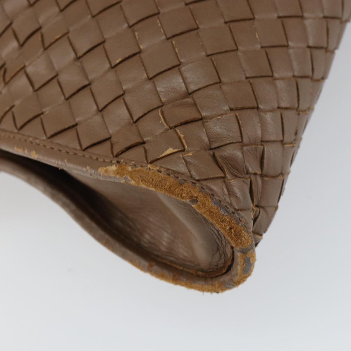 BOTTEGA VENETA INTRECCIATO Business Bag Leather Brown Auth 160744