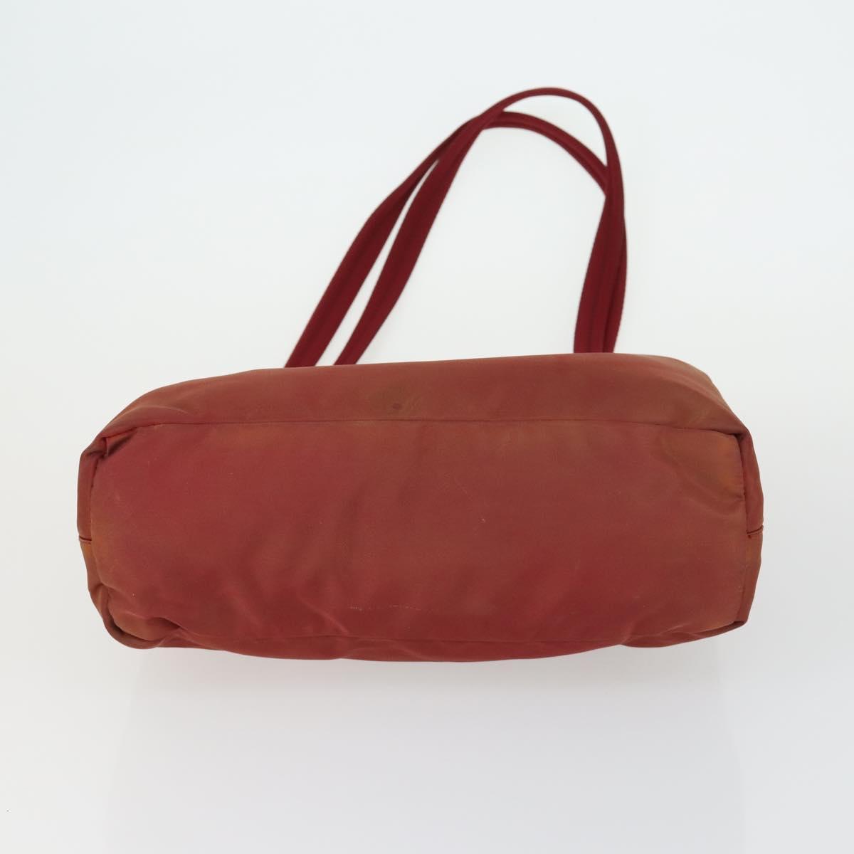 PRADA Bag Nylon 3 Set Black Red beige Auth 160750