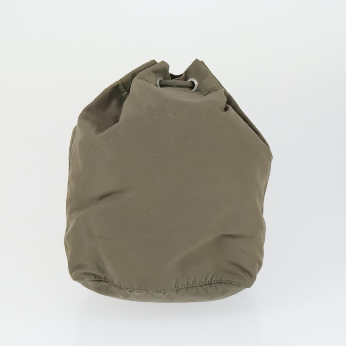 PRADA Bag Nylon 3 Set Black Khaki Auth 160751