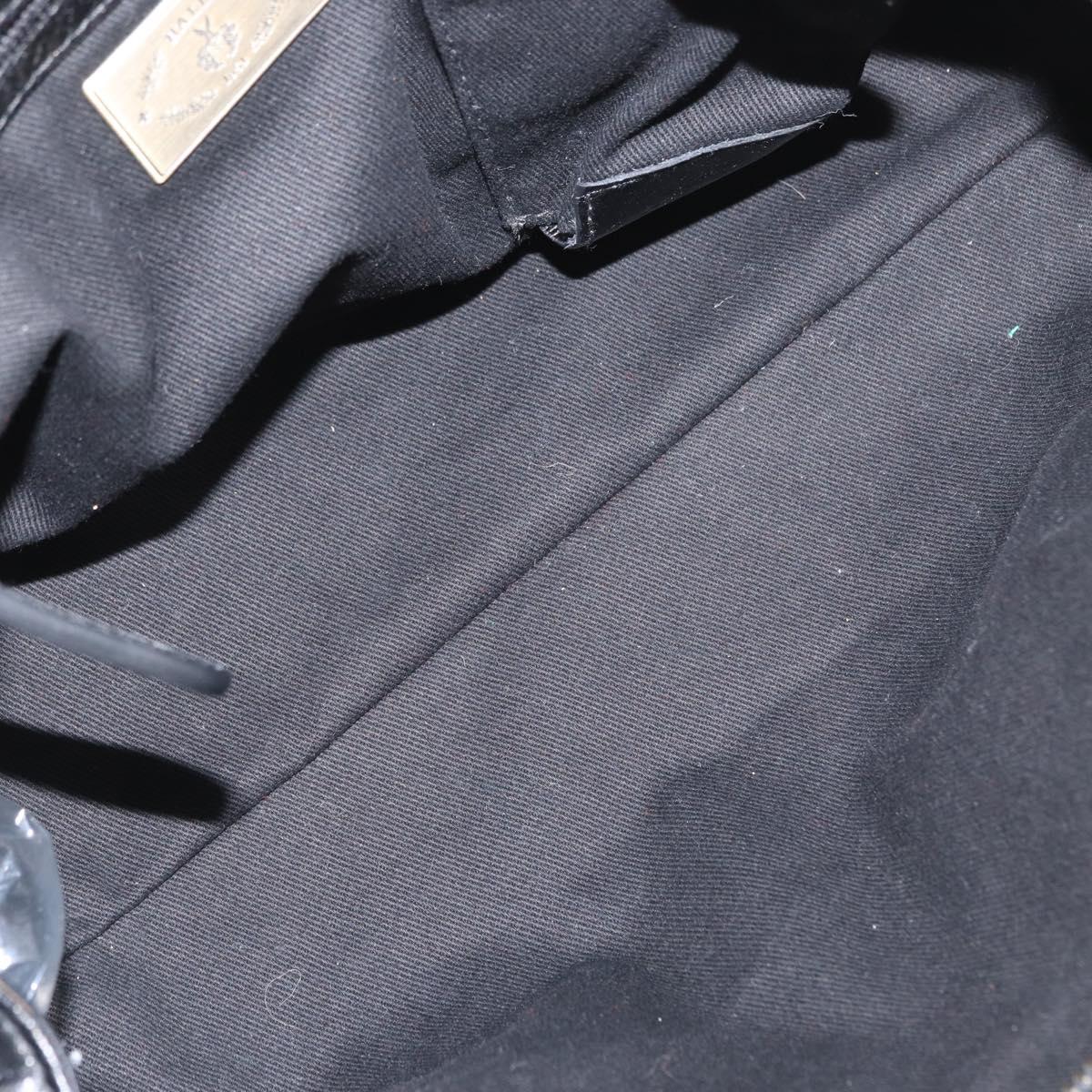 BALLY Tote Bag Leather Black Auth 160786