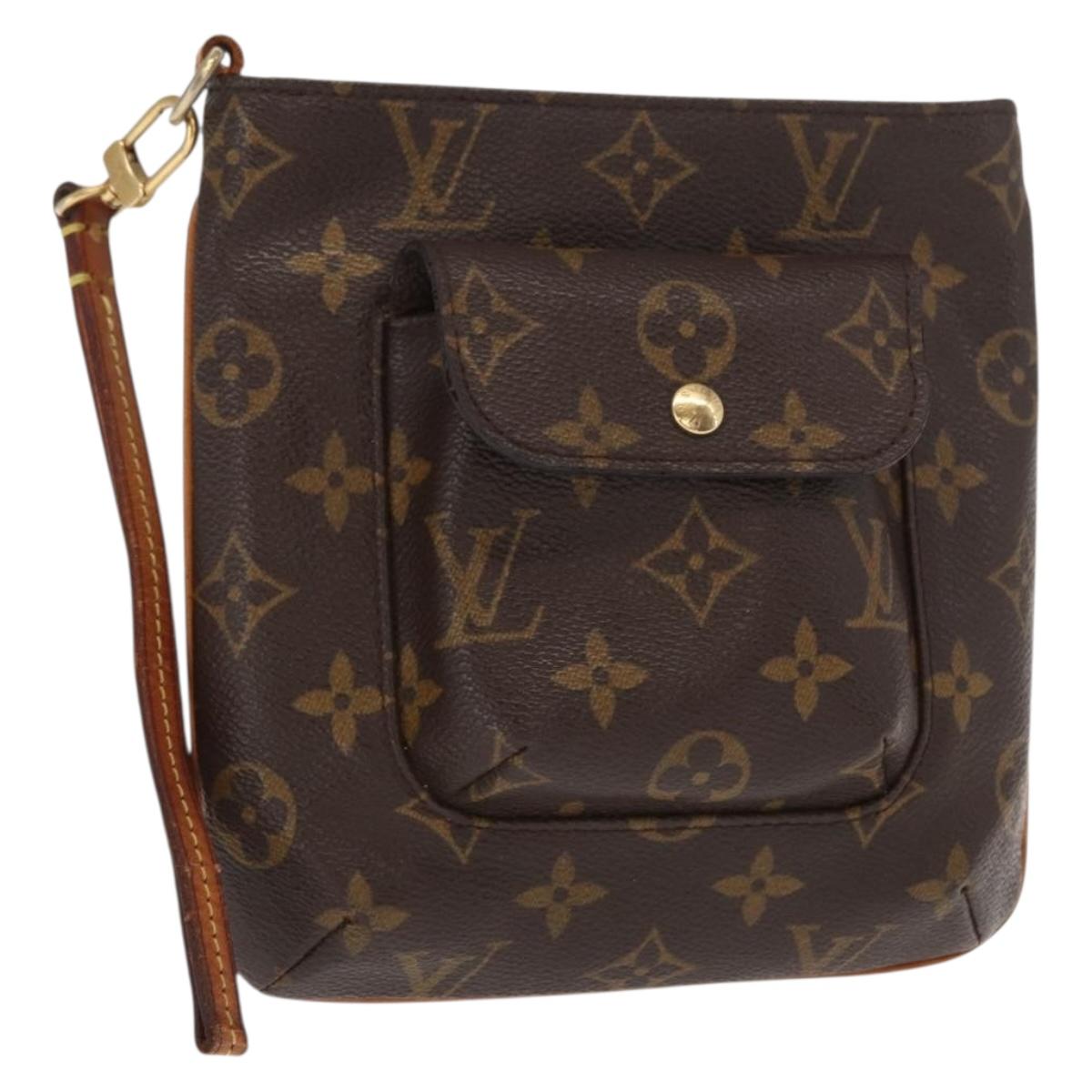 LOUIS VUITTON Monogram Partition Pouch M51901 LV Auth 160812