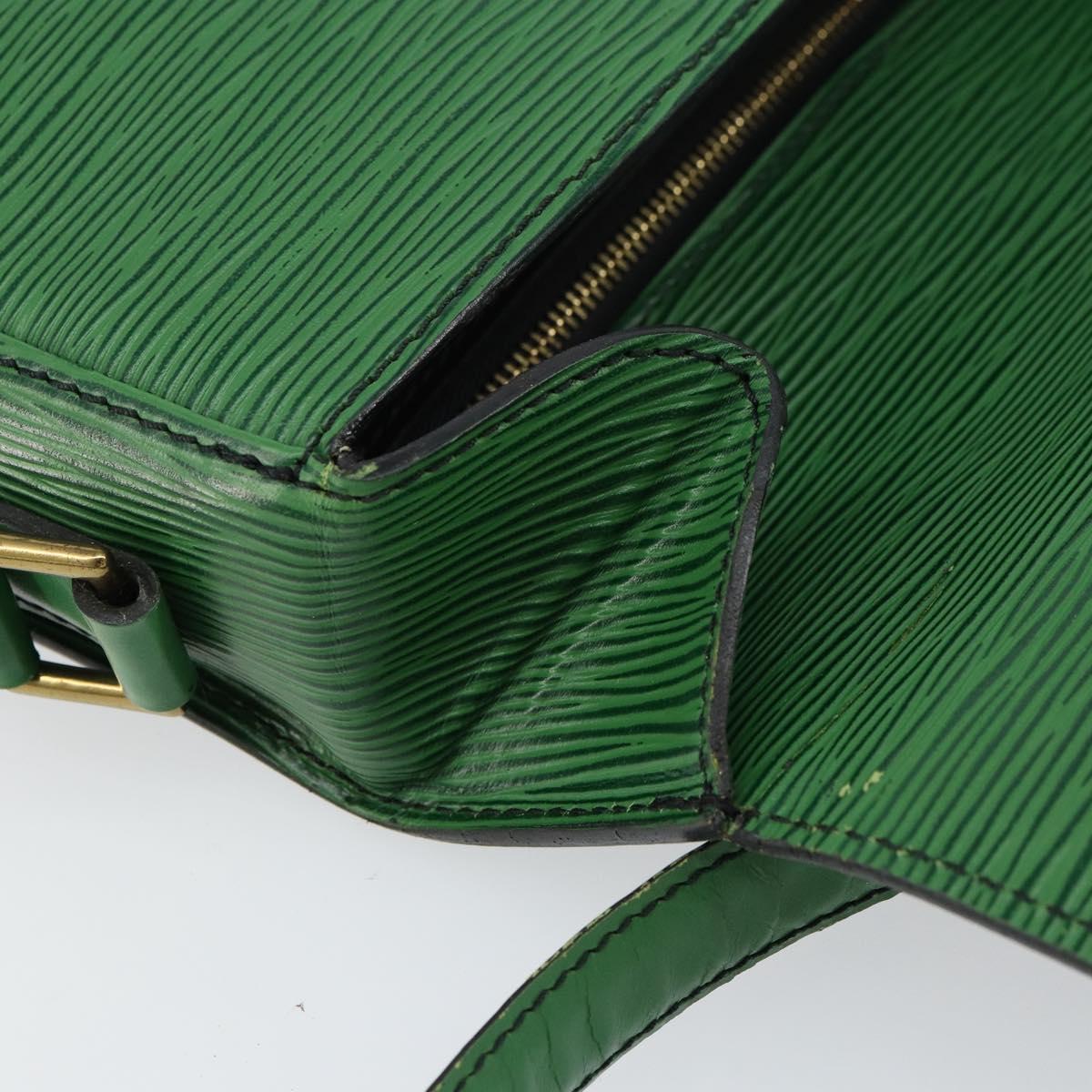 LOUIS VUITTON Epi Saint Cloud GM Shoulder Bag Green M52194 LV Auth 160814