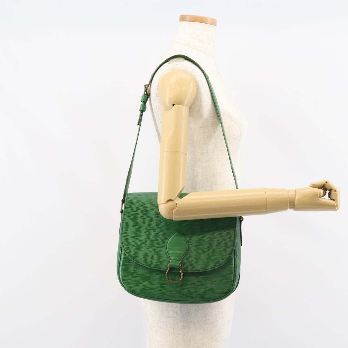 LOUIS VUITTON Epi Saint Cloud GM Shoulder Bag Green M52194 LV Auth 160814