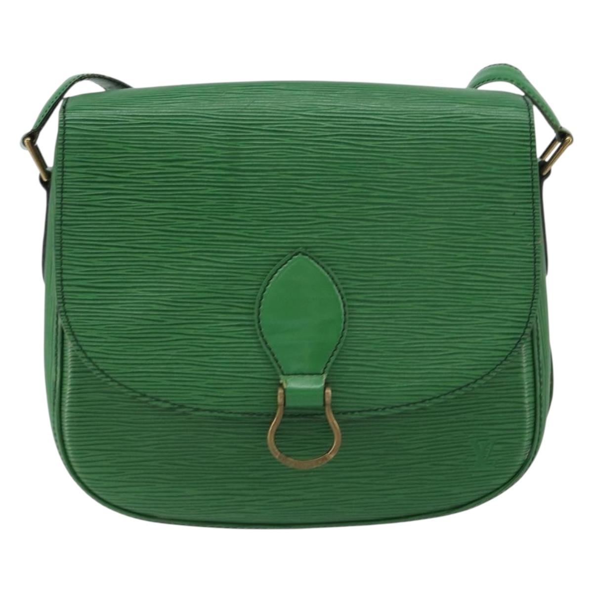 LOUIS VUITTON Epi Saint Cloud GM Shoulder Bag Green M52194 LV Auth 160814