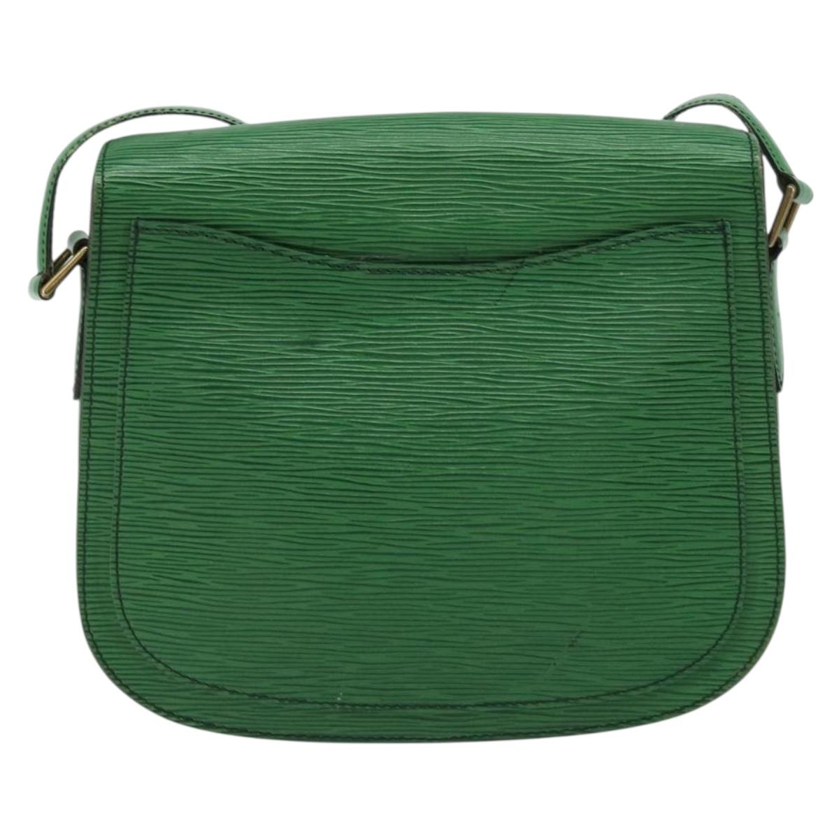 LOUIS VUITTON Epi Saint Cloud GM Shoulder Bag Green M52194 LV Auth 160814