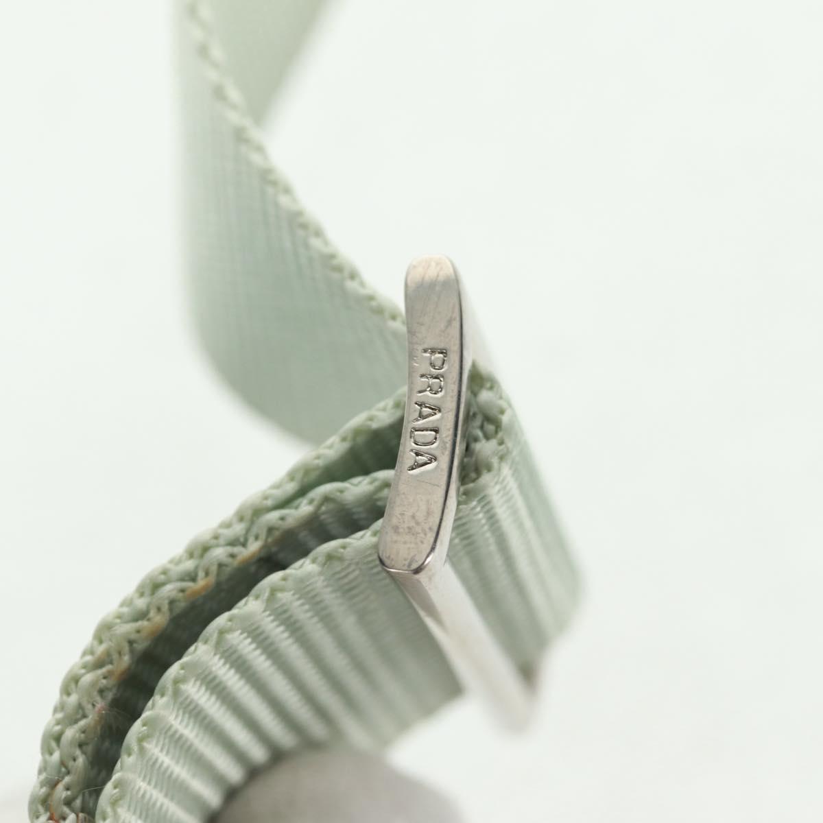 PRADA Shoulder Bag Nylon Gray Auth 160842