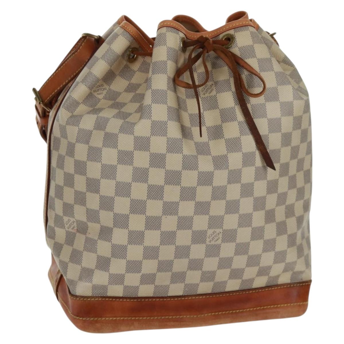 LOUIS VUITTON Damier Azur Noe Shoulder Bag N42222 LV Auth 160883
