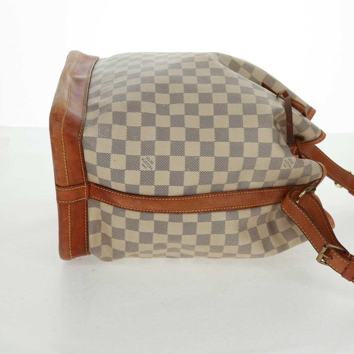LOUIS VUITTON Damier Azur Noe Shoulder Bag N42222 LV Auth 160883