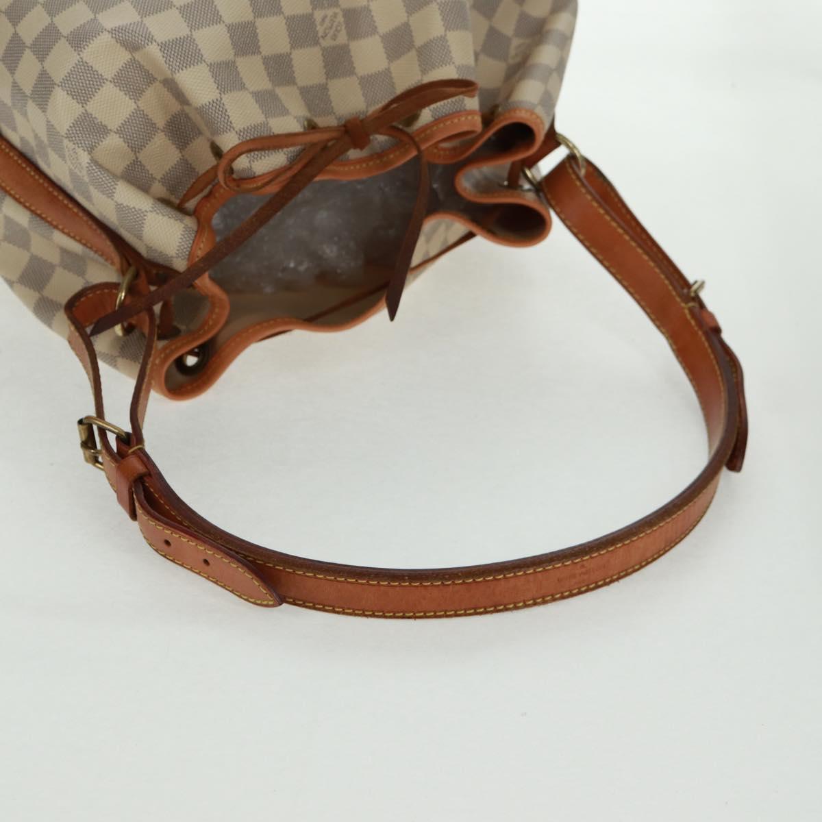 LOUIS VUITTON Damier Azur Noe Shoulder Bag N42222 LV Auth 160883