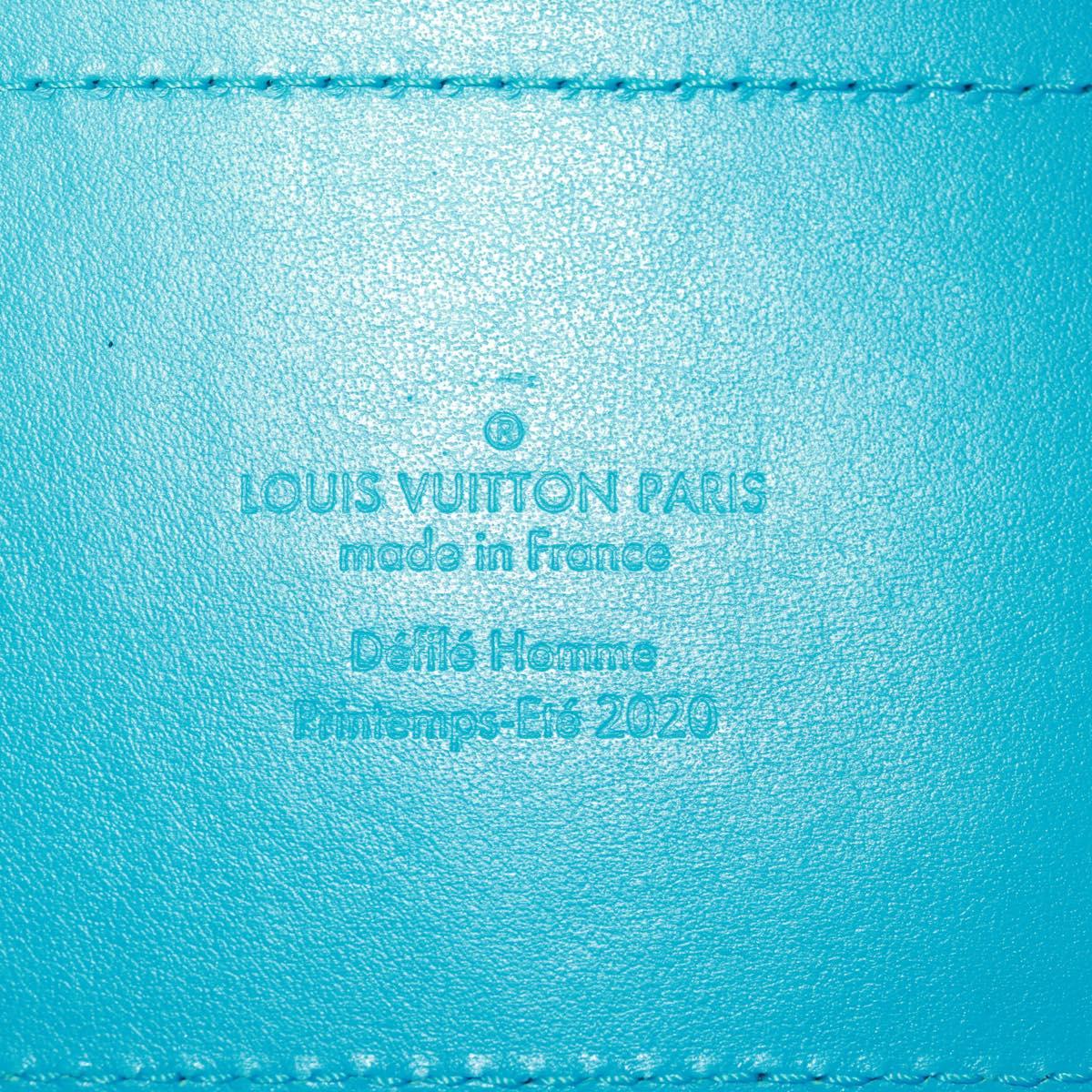 LOUIS VUITTON Monogram Mesh Soft Trunk Bag Blue M45074 LV Auth 160888SAM