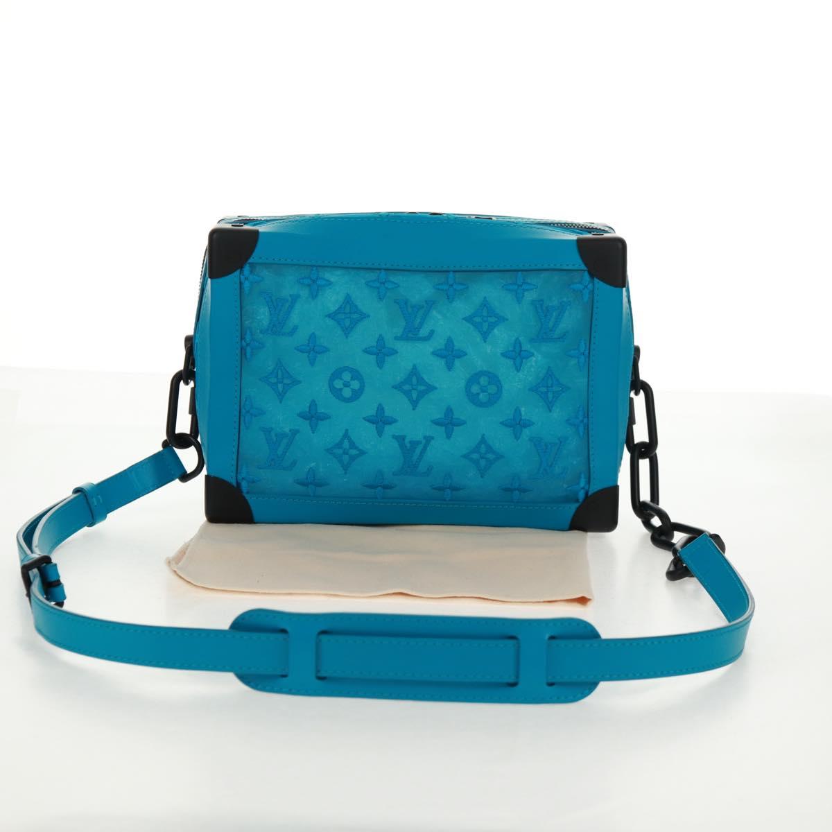 LOUIS VUITTON Monogram Mesh Soft Trunk Bag Blue M45074 LV Auth 160888SAM
