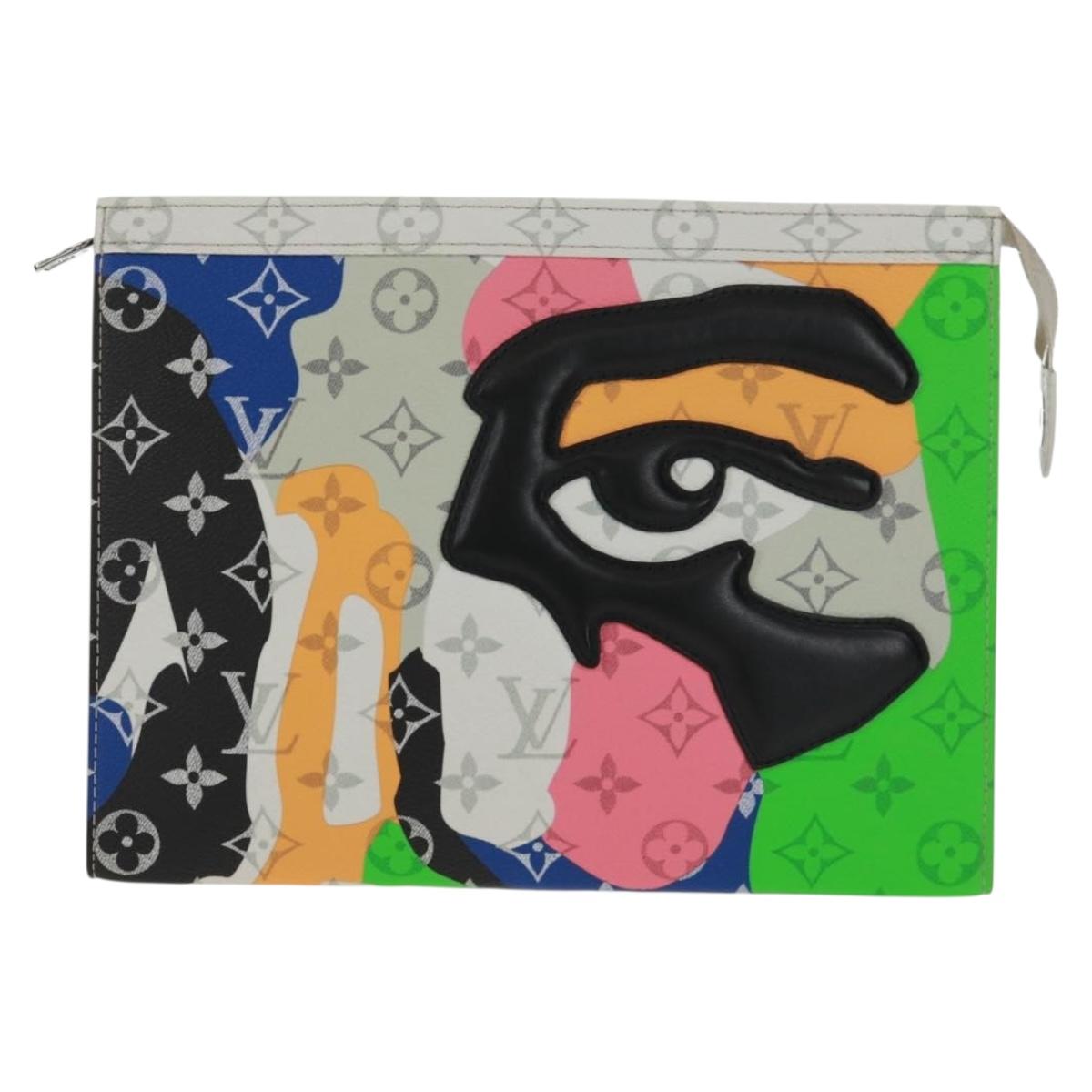 LOUIS VUITTON LV Portrait Pochette Voyager MM Clutch Bag M82589 LV Auth 160893SM