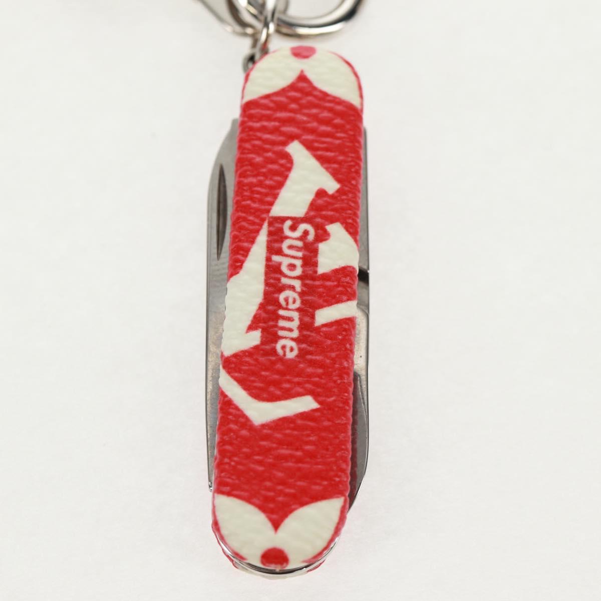 LOUIS VUITTON Monogram LV Ã Supreme Key Ring Pocket Tool MP2070 LV Auth 160894SM