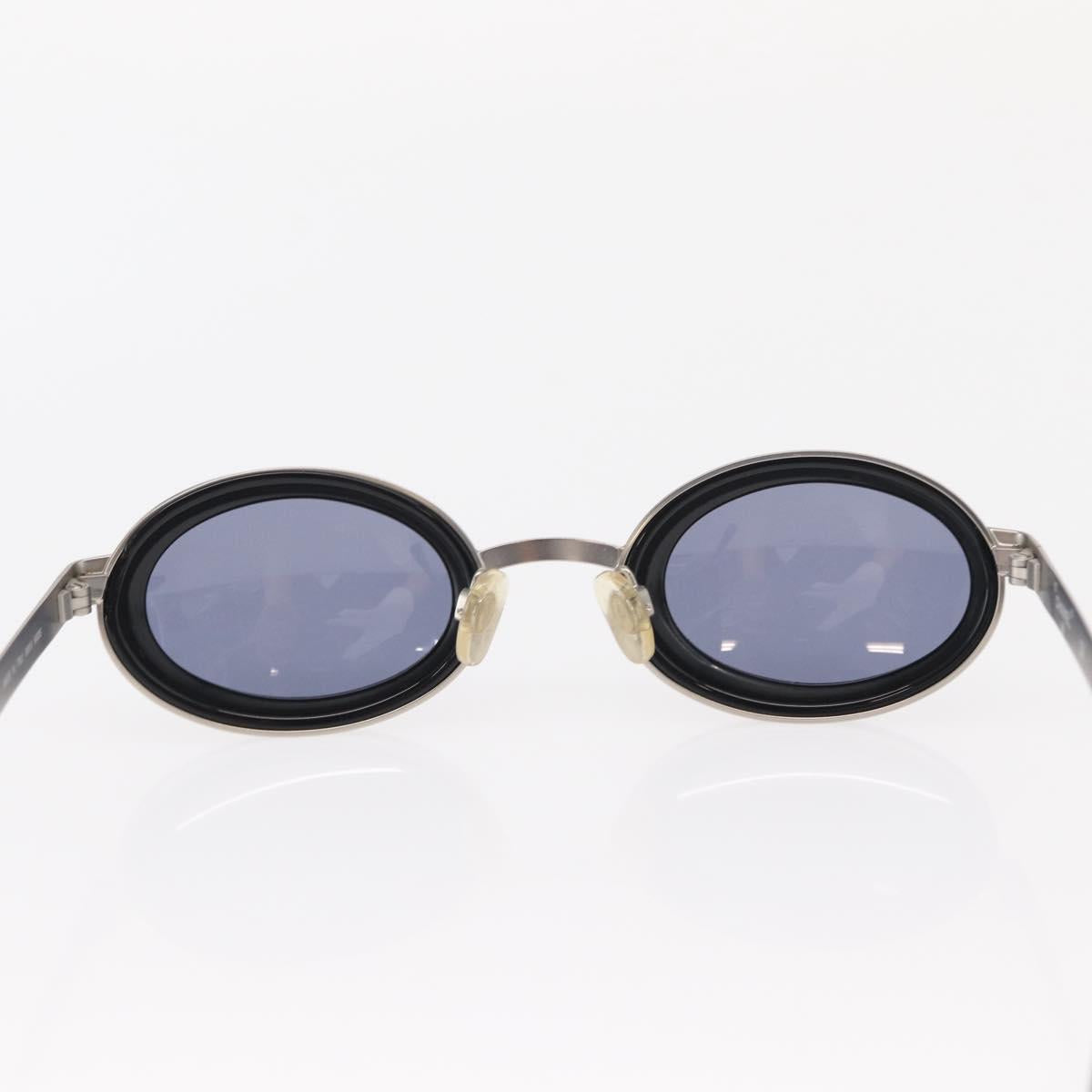 CHANEL Sunglasses metal Silver tone CC Auth 160904