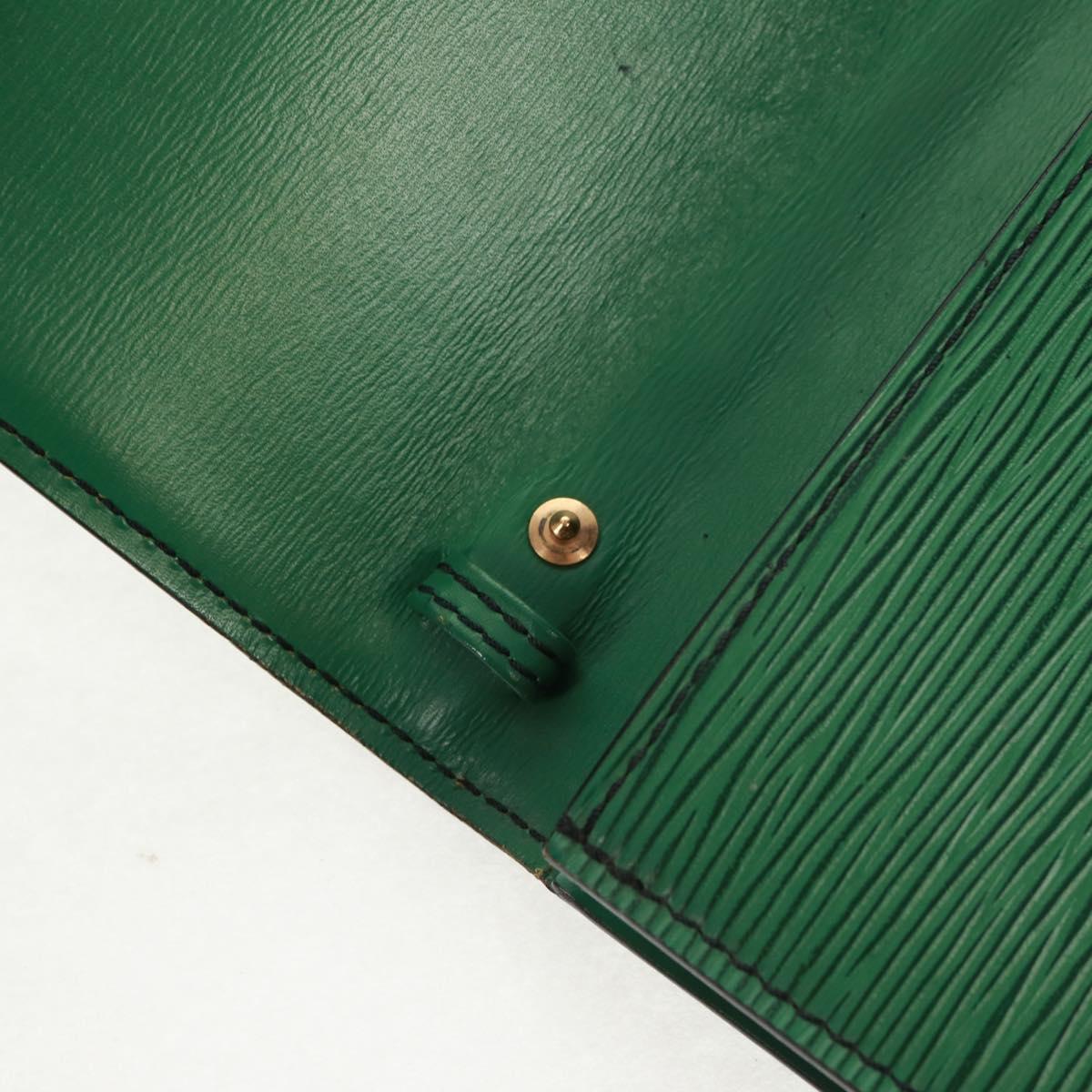 LOUIS VUITTON Monogram Epi Clutch Bag 2 Set Green LV Auth 160906