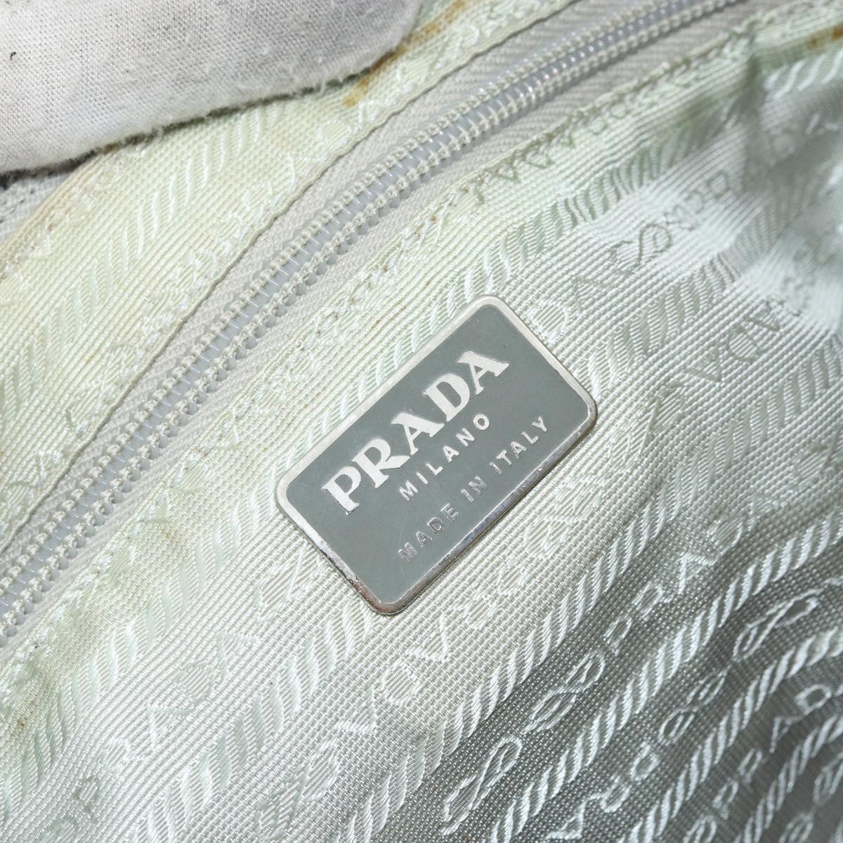 PRADA Shoulder Bag Nylon Pink Silver Auth 160914