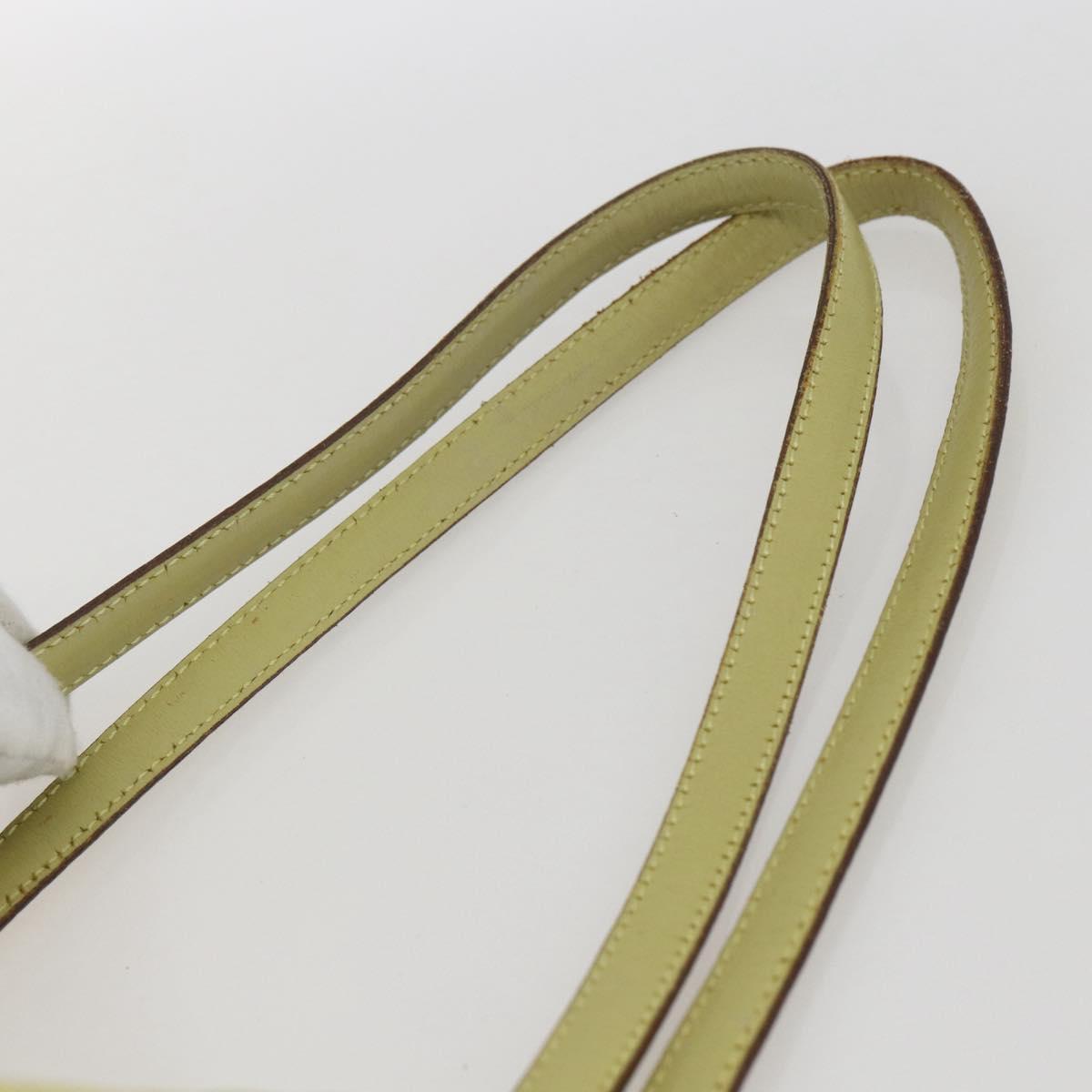 PRADA Tote Bag Nylon Yellow Gold Auth 160930