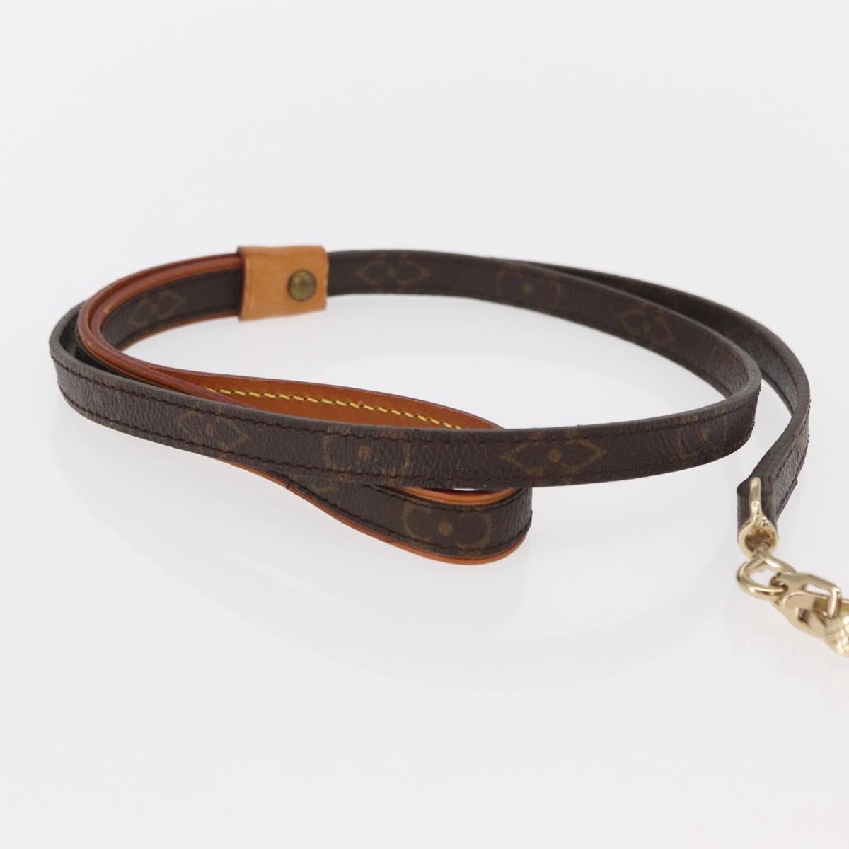 LOUIS VUITTON Collier Baxter PM/Less Baxter MM Dog Leash M58072 LV Auth 160940