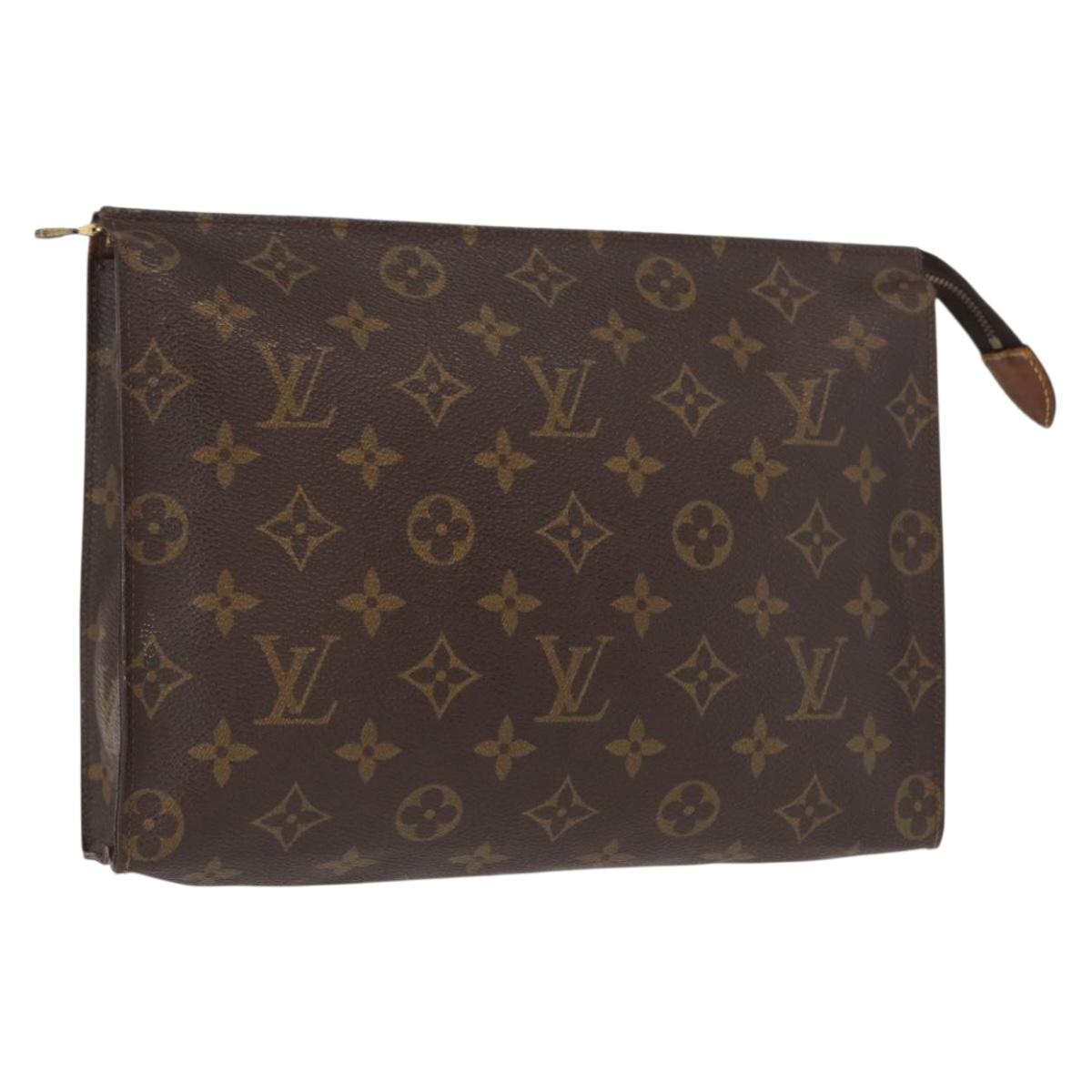 LOUIS VUITTON Monogram Poche Toilette 26 Pouch M47542 LV Auth 160946