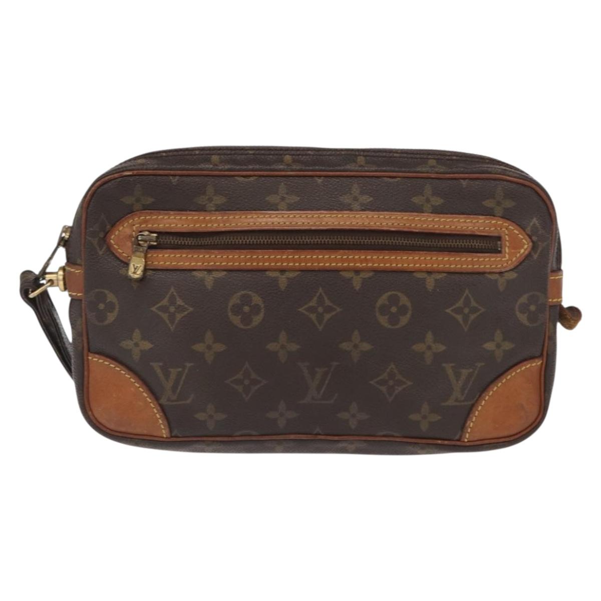 LOUIS VUITTON Monogram Marly Dragonne GM Clutch Bag M51825 LV Auth 160978