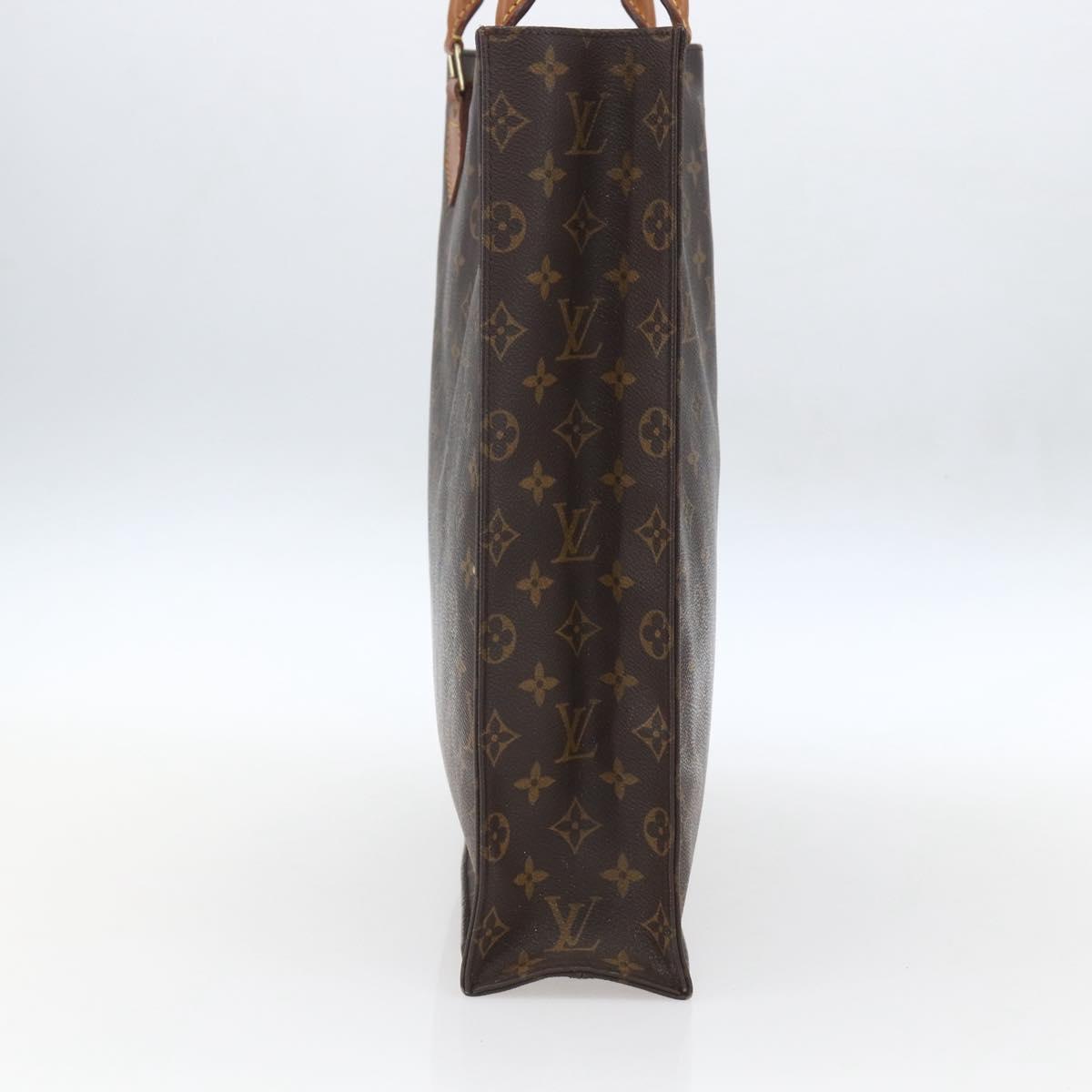 LOUIS VUITTON Monogram Sac Plat Hand Bag M51140 LV Auth 160984