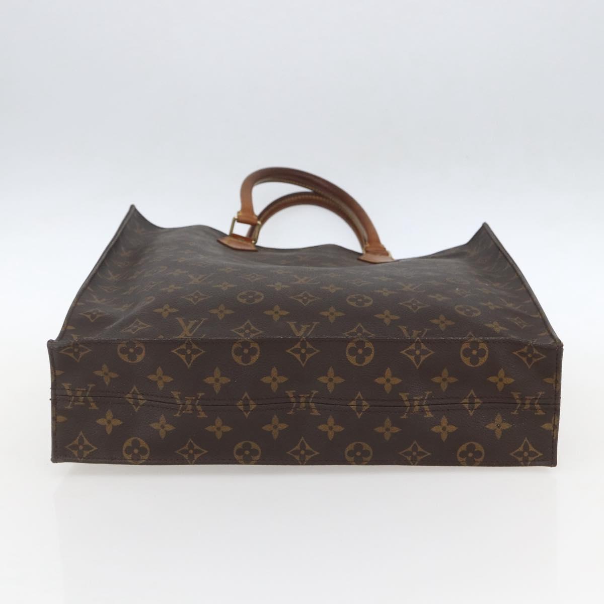 LOUIS VUITTON Monogram Sac Plat Hand Bag M51140 LV Auth 160984