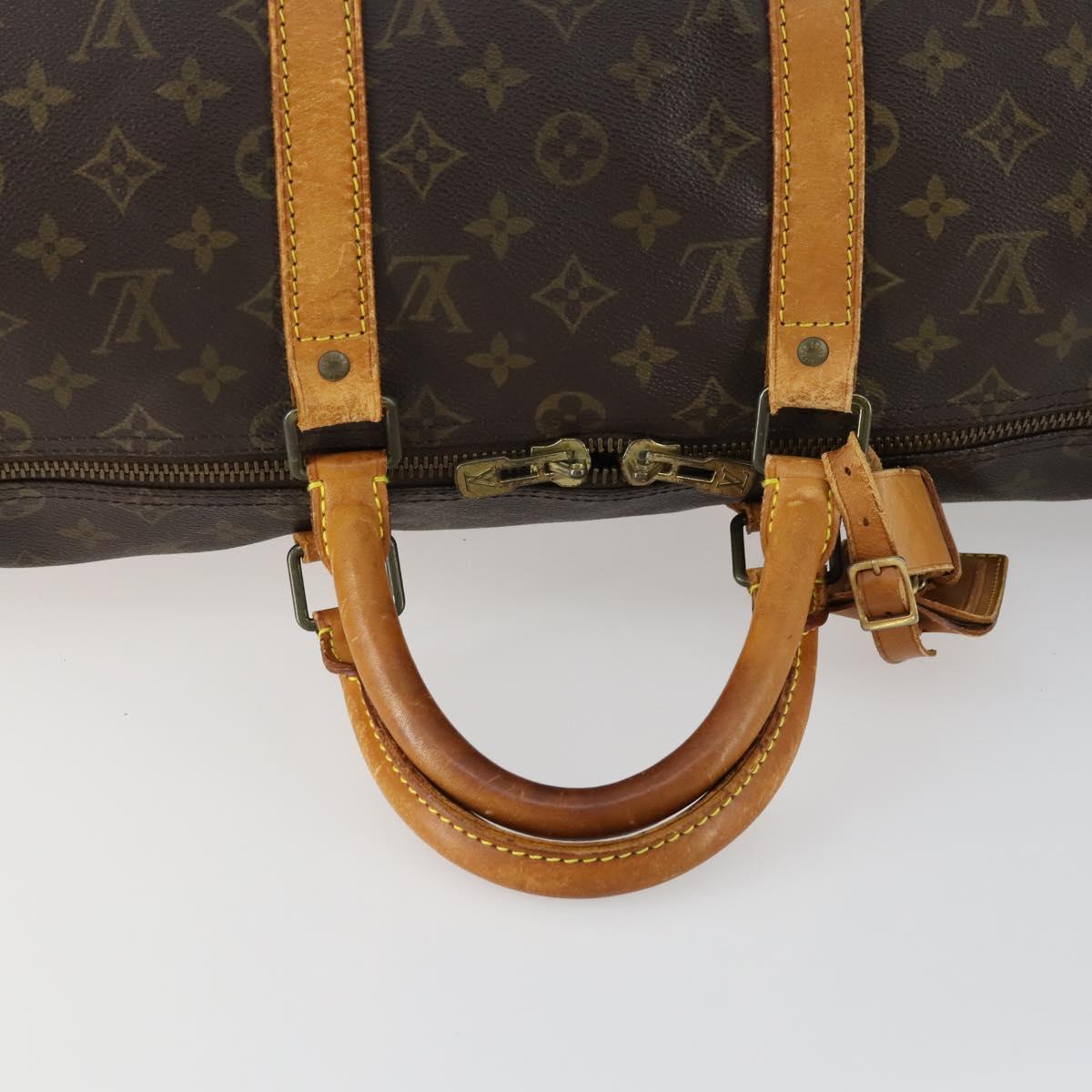 LOUIS VUITTON Monogram Keepall 50 Boston Bag M41426 LV Auth 161021