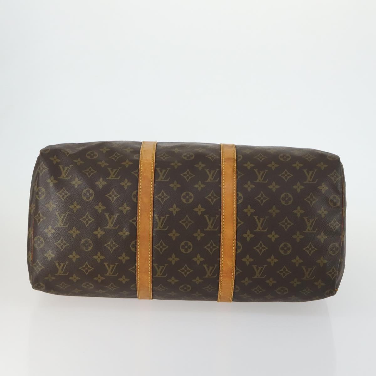 LOUIS VUITTON Monogram Keepall 50 Boston Bag M41426 LV Auth 161021