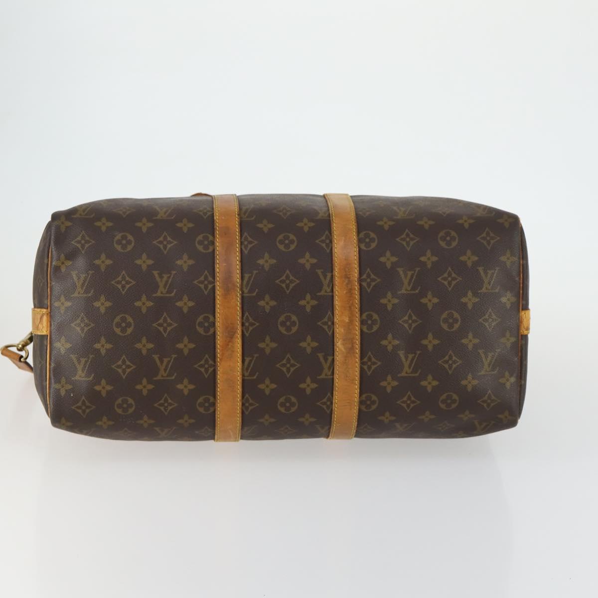 LOUIS VUITTON Monogram Keepall Bandouliere 45 Boston Bag M41418 LV Auth 161042