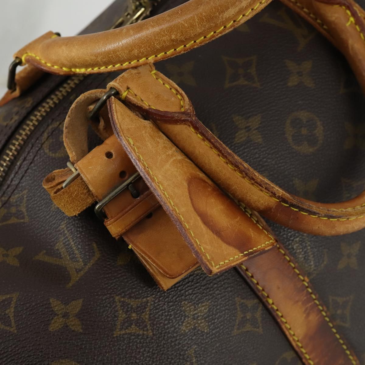 LOUIS VUITTON Monogram Keepall Bandouliere 45 Boston Bag M41418 LV Auth 161042