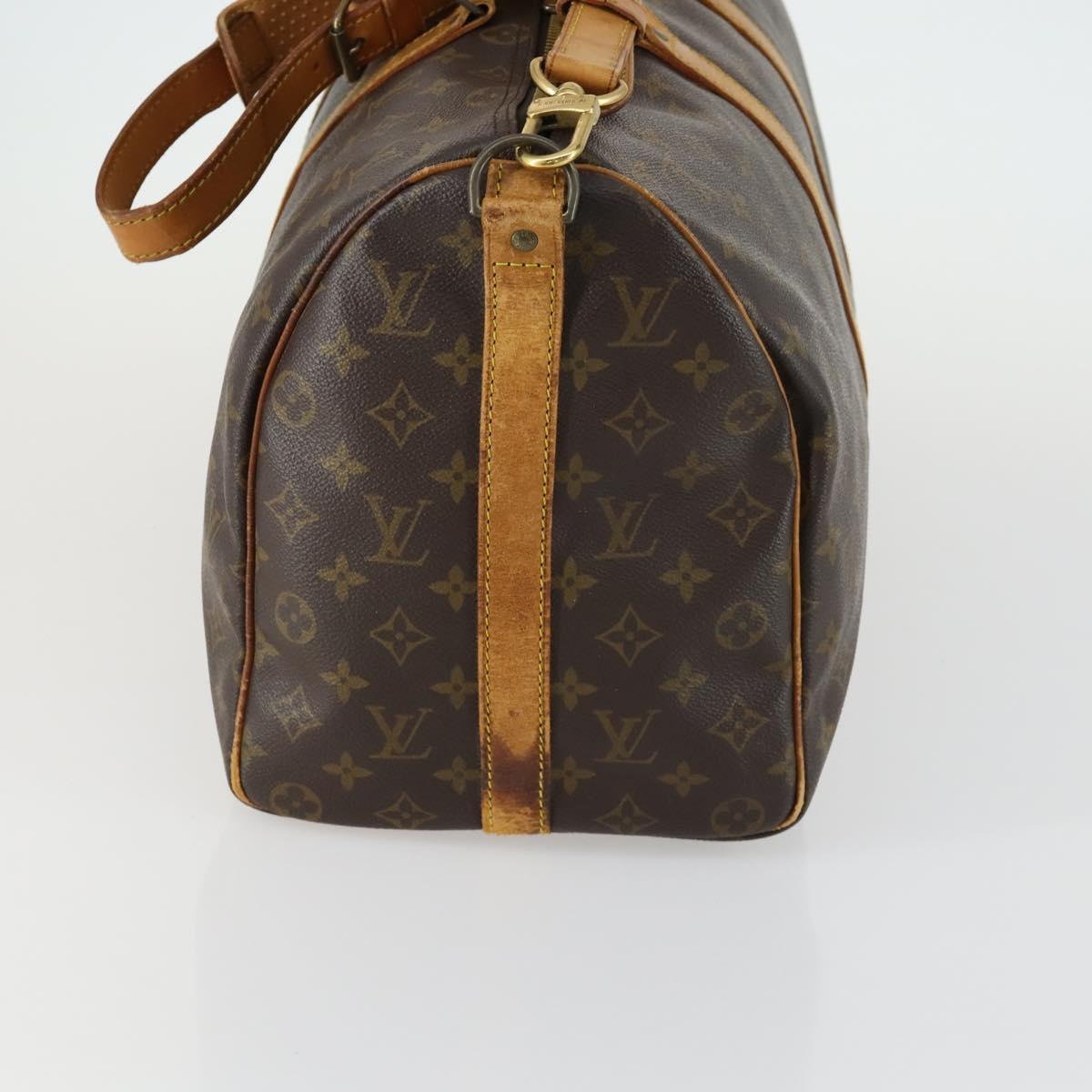 LOUIS VUITTON Monogram Keepall Bandouliere 45 Boston Bag M41418 LV Auth 161042
