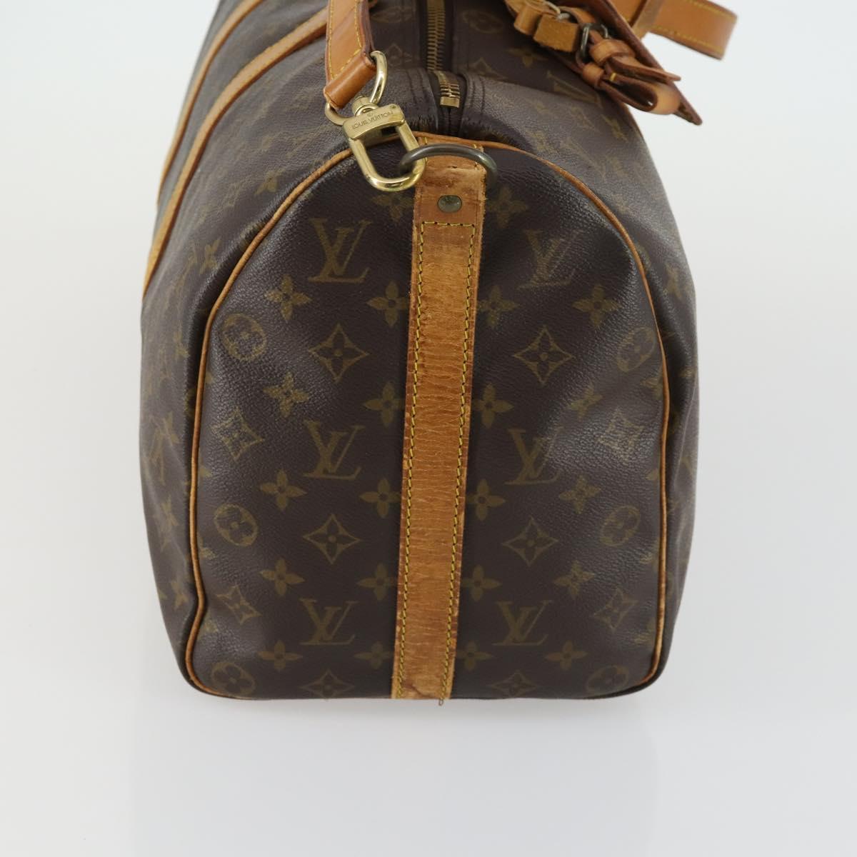 LOUIS VUITTON Monogram Keepall Bandouliere 45 Boston Bag M41418 LV Auth 161042