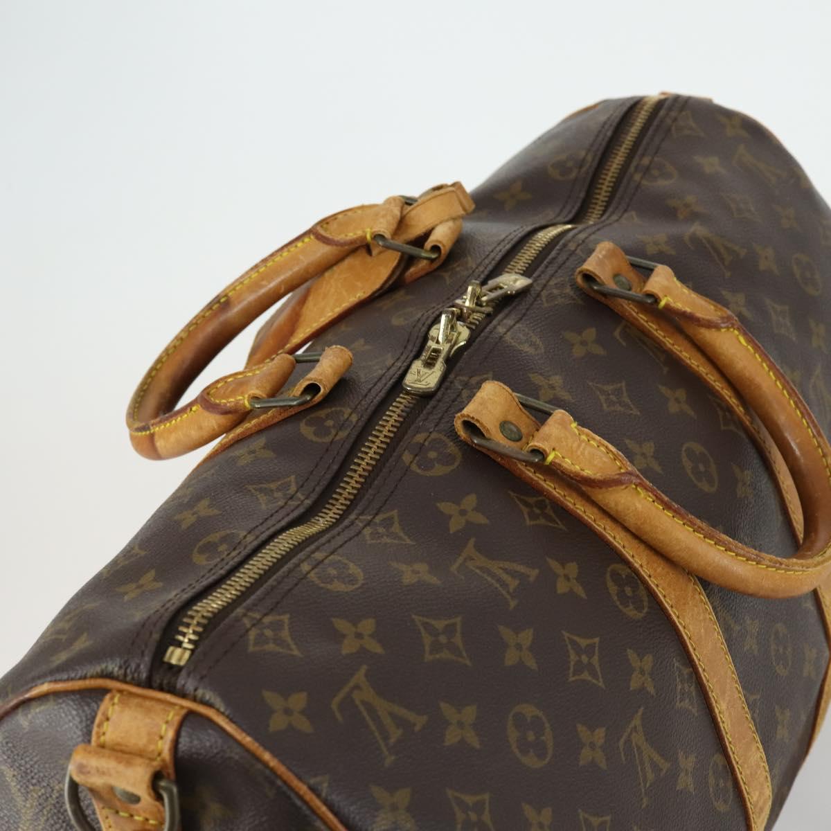 LOUIS VUITTON Monogram Keepall Bandouliere 45 Boston Bag M41418 LV Auth 161042