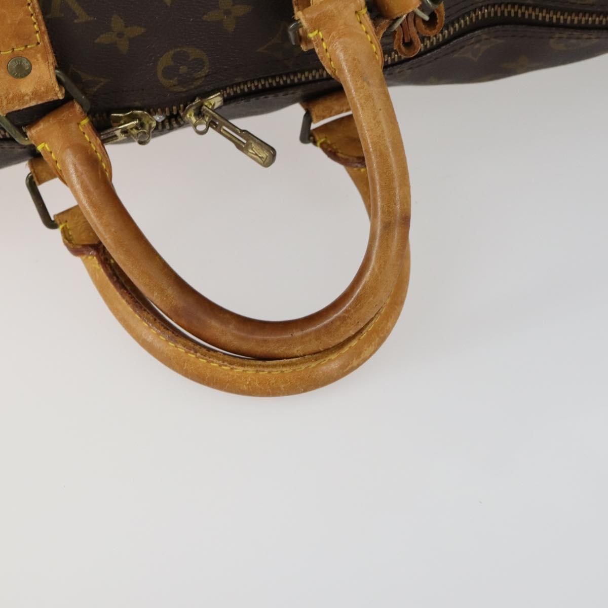 LOUIS VUITTON Monogram Keepall Bandouliere 45 Boston Bag M41418 LV Auth 161042