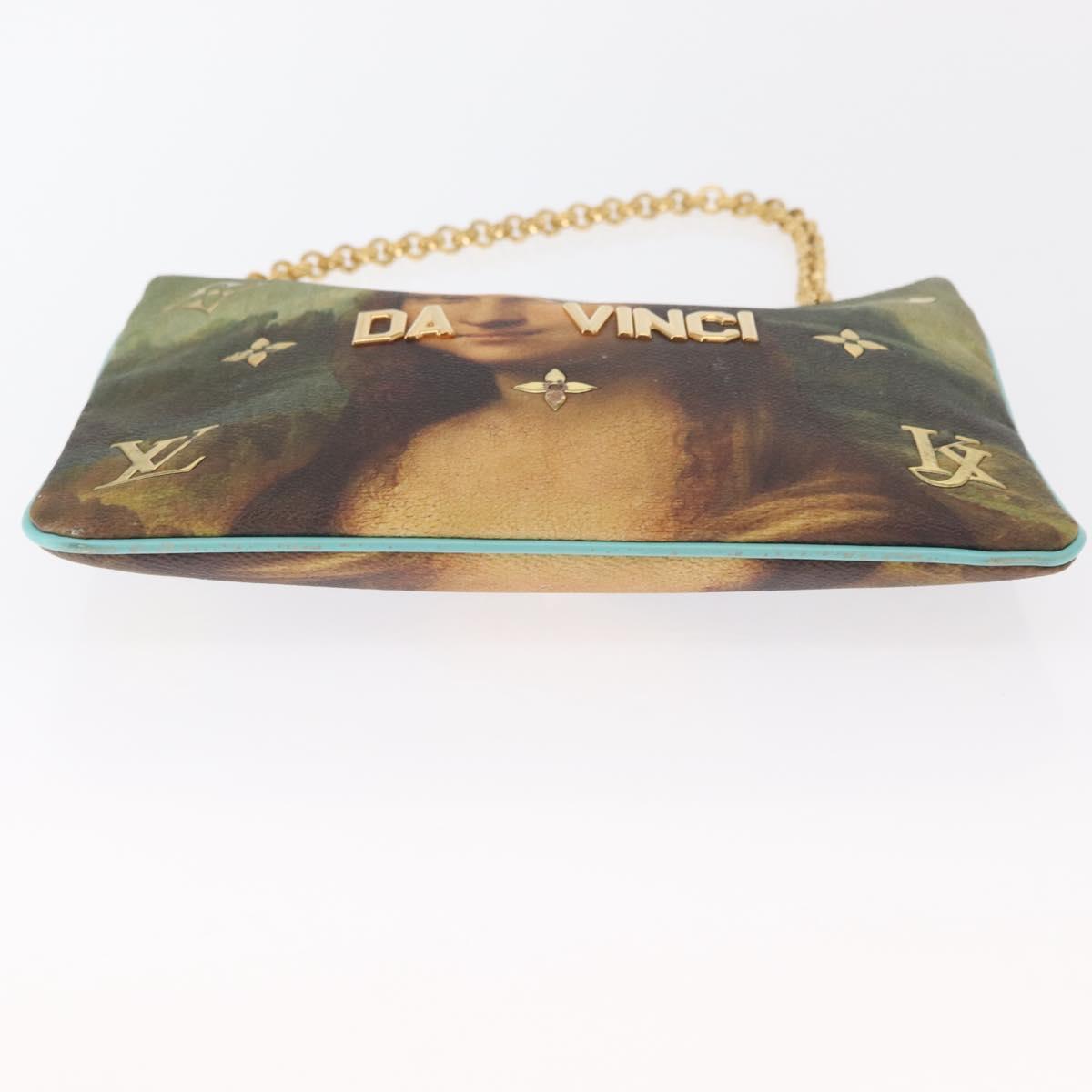 LOUIS VUITTON Masters collection Pochette Plat Bag Green M64799 LV Auth 161054V
