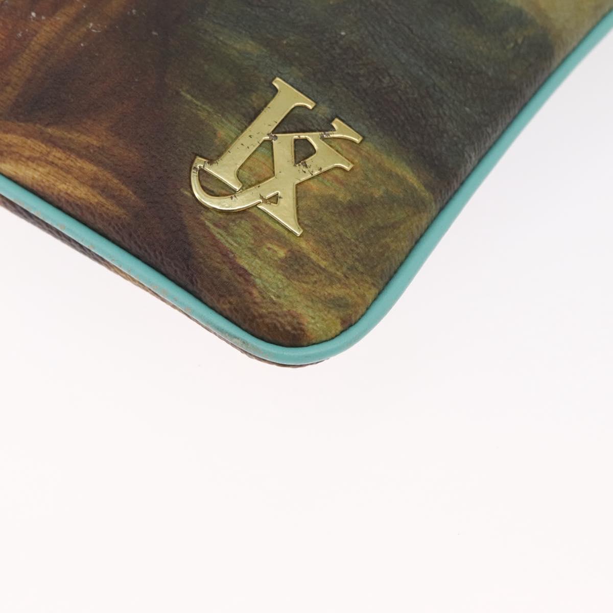 LOUIS VUITTON Masters collection Pochette Plat Bag Green M64799 LV Auth 161054V